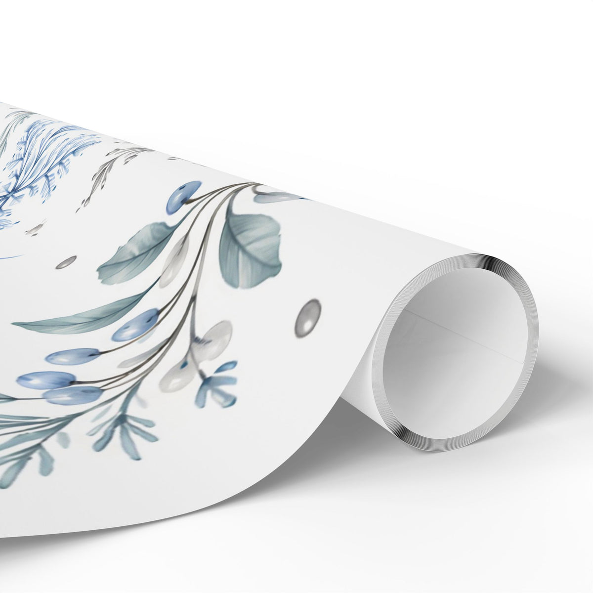 Blue Snowflake Wrapping Paper