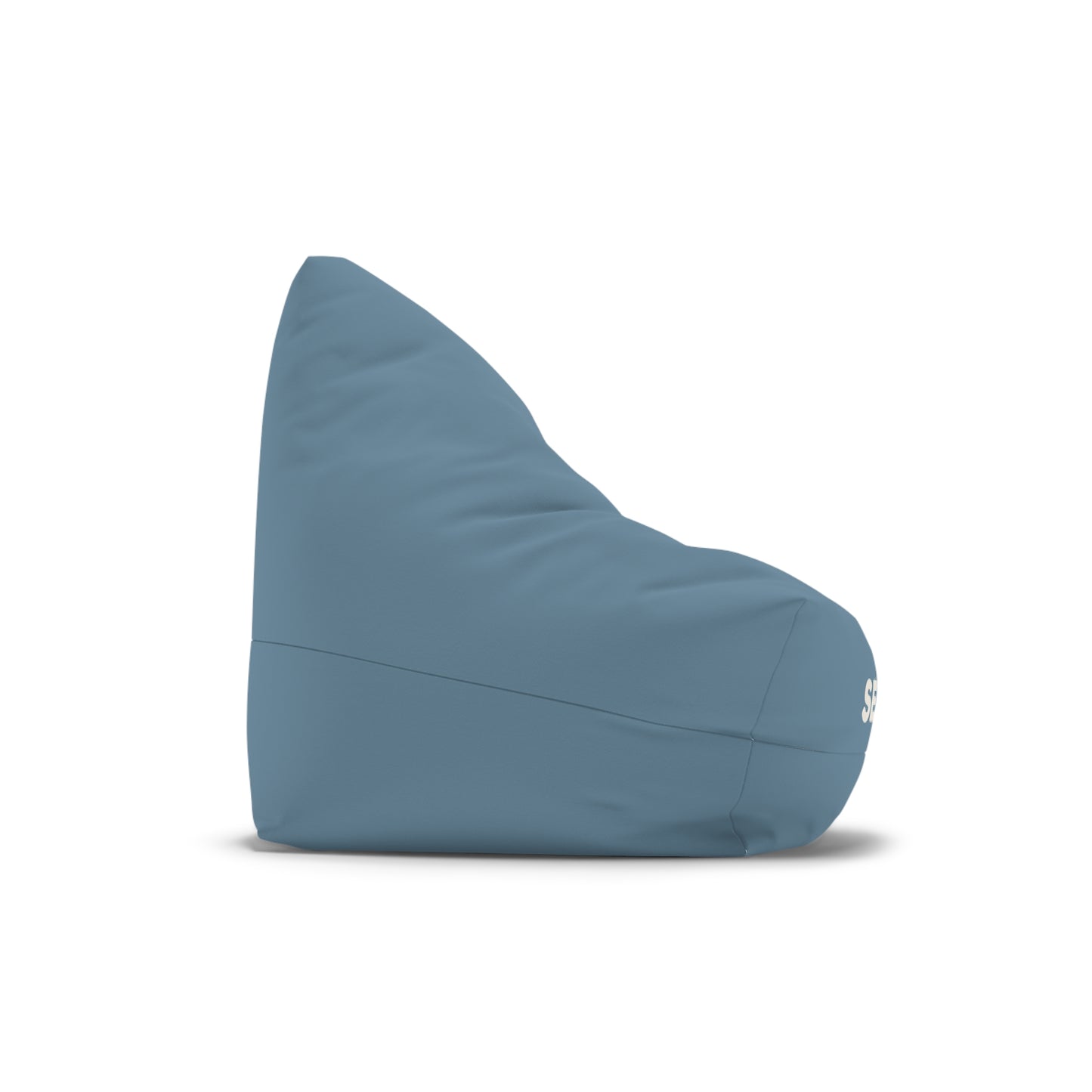 Personalized Blue Bean Bag Cover – Custom Name "SELENE" Cozy Lounge Pouf