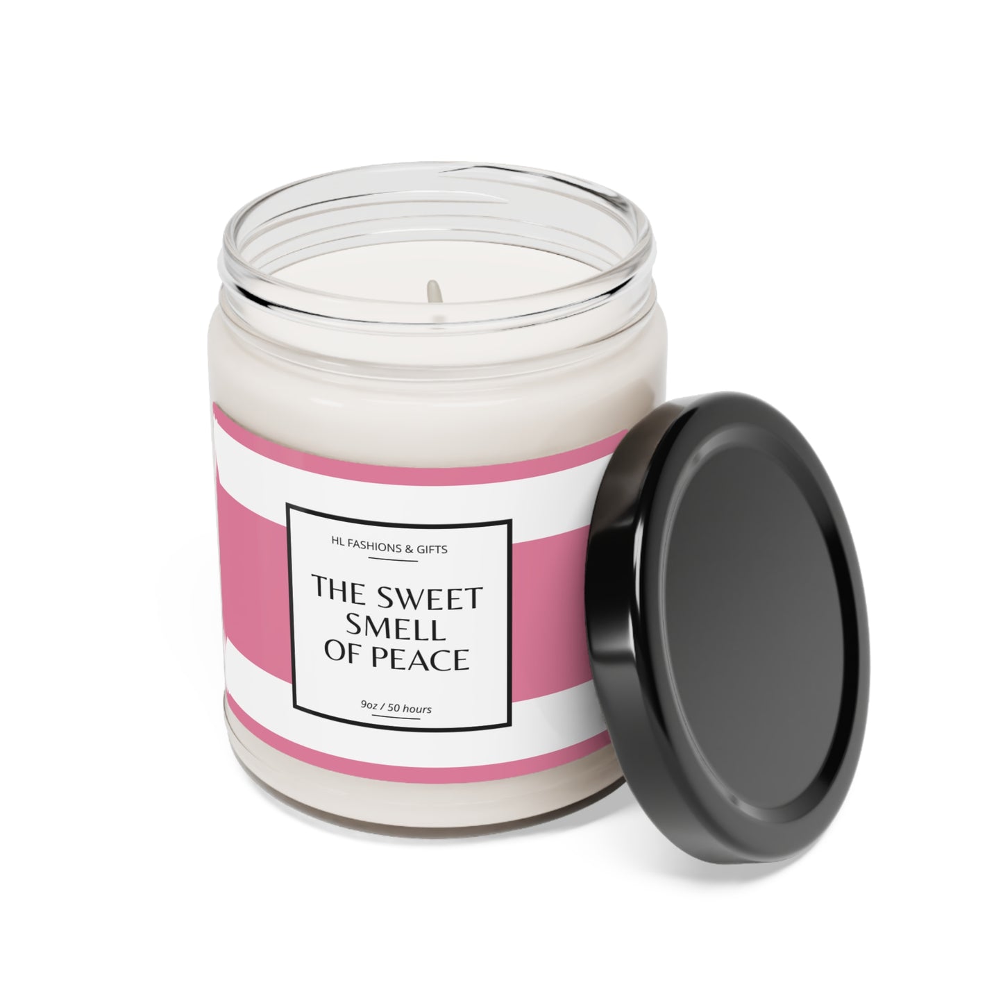 The Sweet Smell of Peace Soy Candle - Pink Label