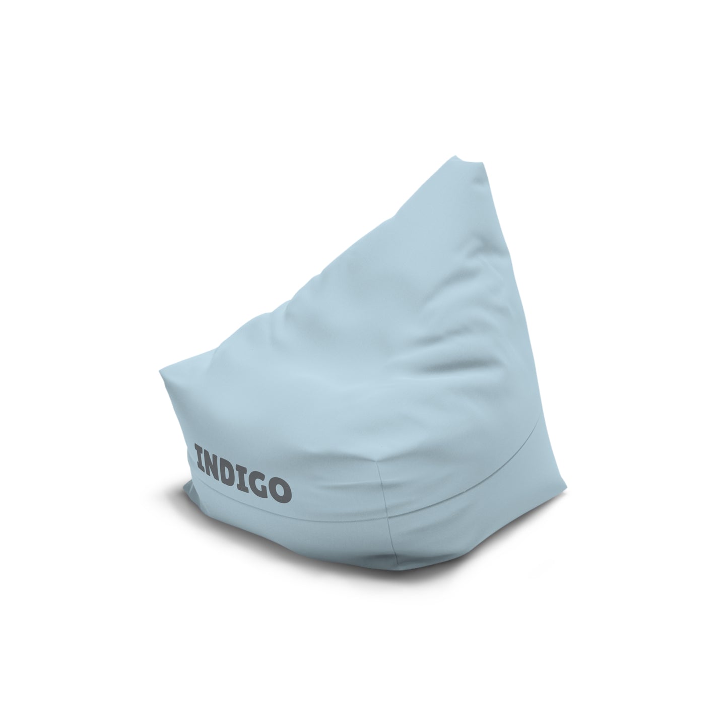 Personalized "Indigo" Bean Bag Chair Cover – Soft Powder Blue Indoor Lounge Cover