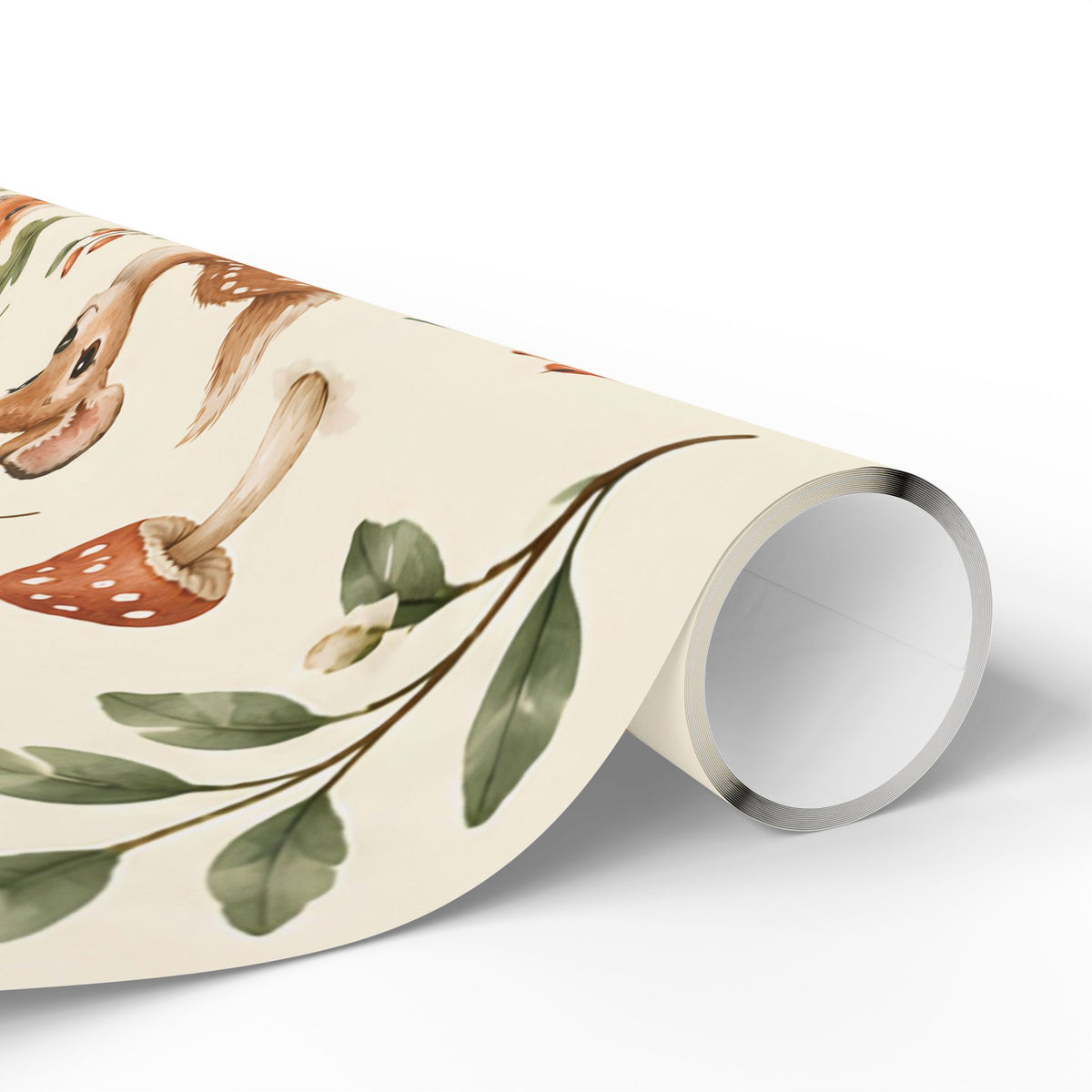 Fox & Foliage Wrapping Paper Roll — Autumn Woodland Gift Wrap
