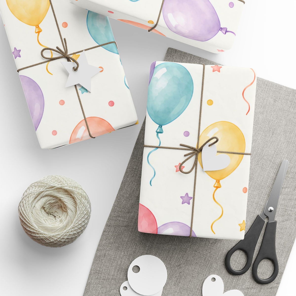 Balloon Confetti Wrapping Paper