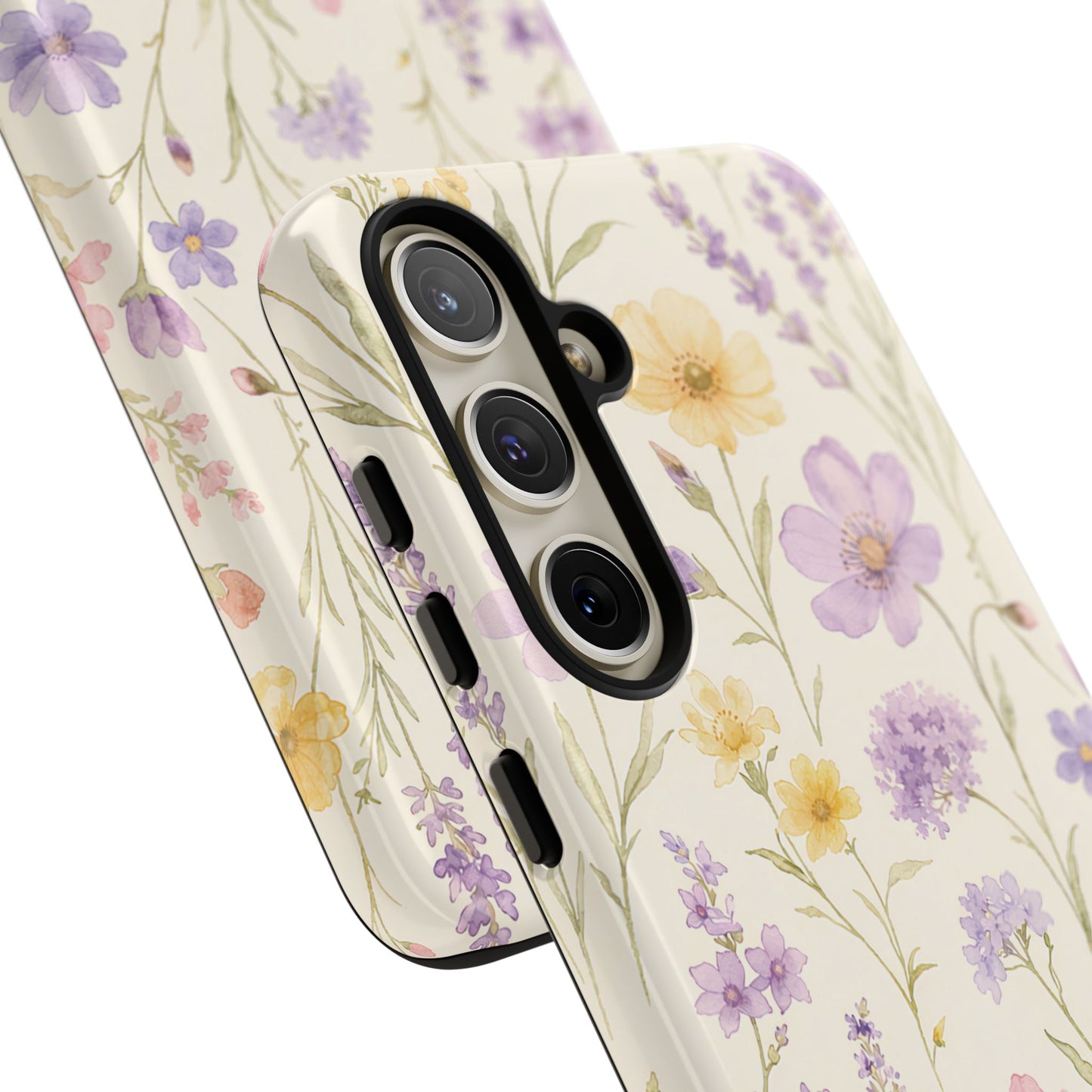 Floral Field Tough Case — Pastel Wildflower Protective Phone Cover