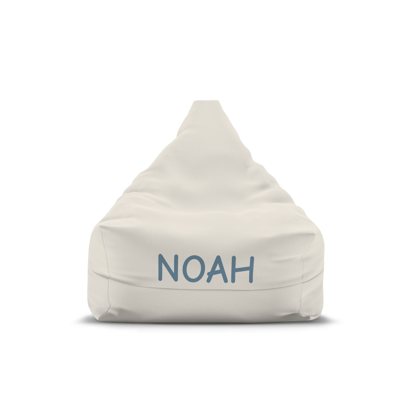 Personalized Kids Bean Bag Cover – Custom Name "NOAH" Cozy Reading & Play Chair