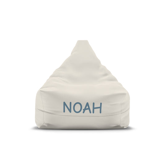 Personalized Kids Bean Bag Cover – Custom Name "NOAH" Cozy Reading & Play Chair
