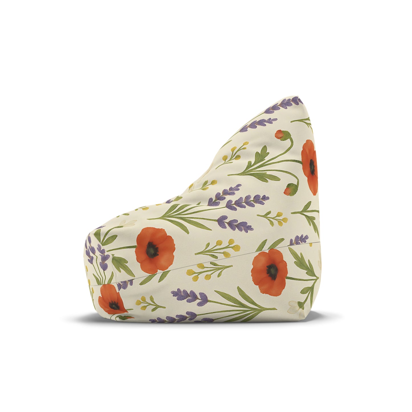 Floral Meadow Bean Bag Chair – Cottagecore Lounge Seating for Kids, Teens, and Cozy Corners