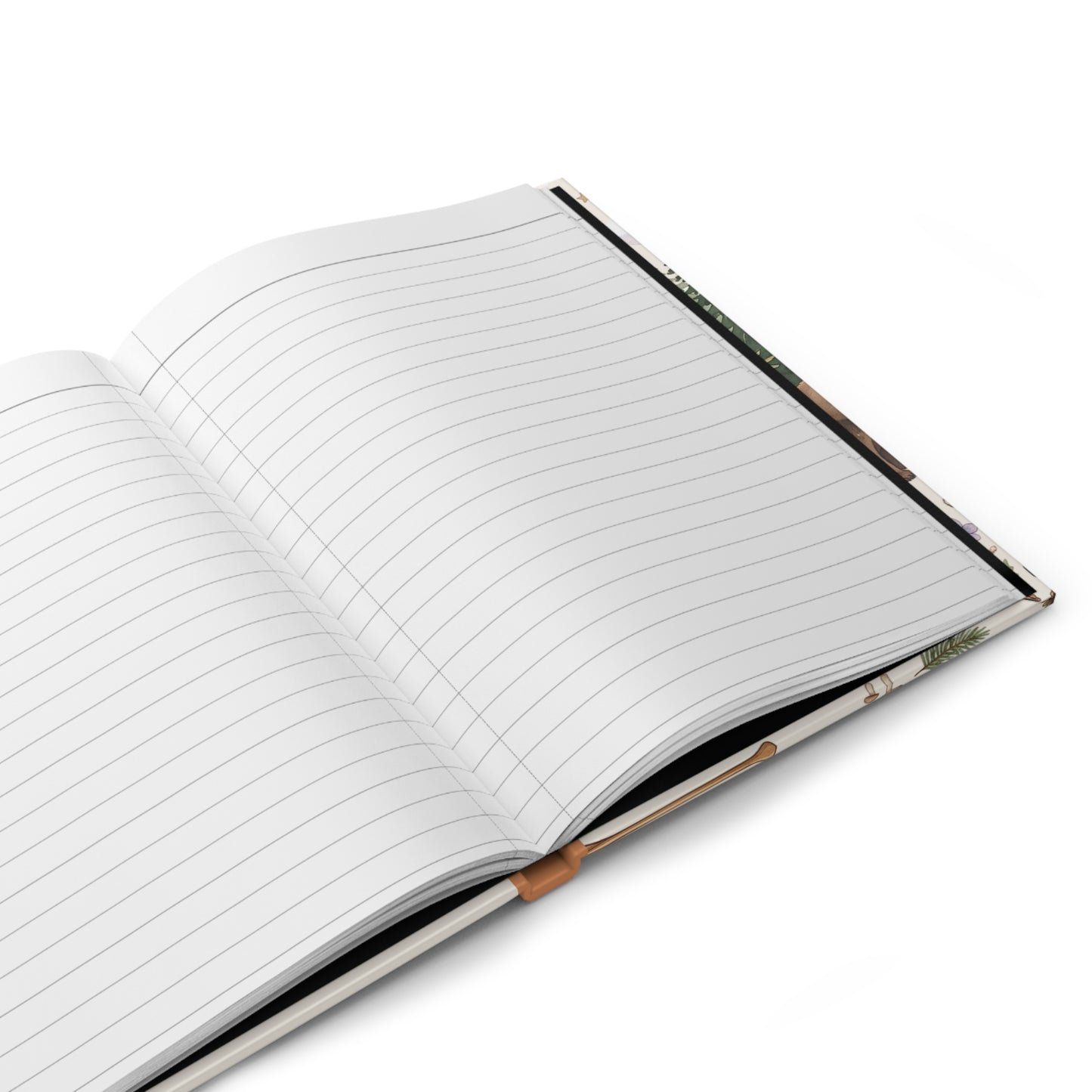 Camping Fox Hardcover Journal — Personalized ‘Caroline’s Notes’ Nature Notebook