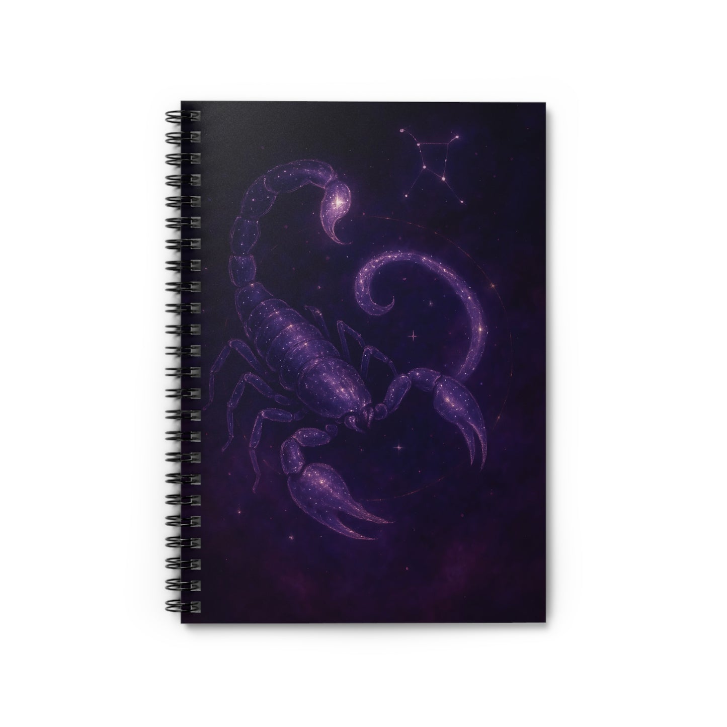Scorpio Zodiac Galaxy Spiral Notebook – Celestial Astrology Journal with Starry Scorpion Design (6" x 8", 118 Pages)