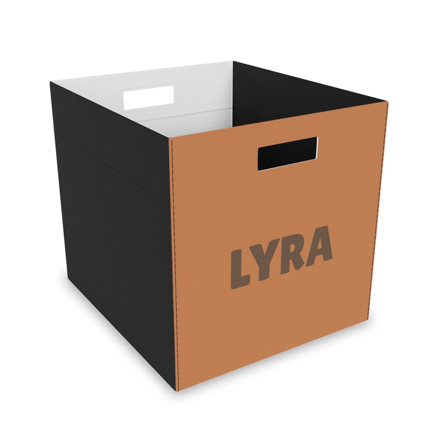 Personalized Felt Storage Box — Custom Name Toy & Closet Organizer