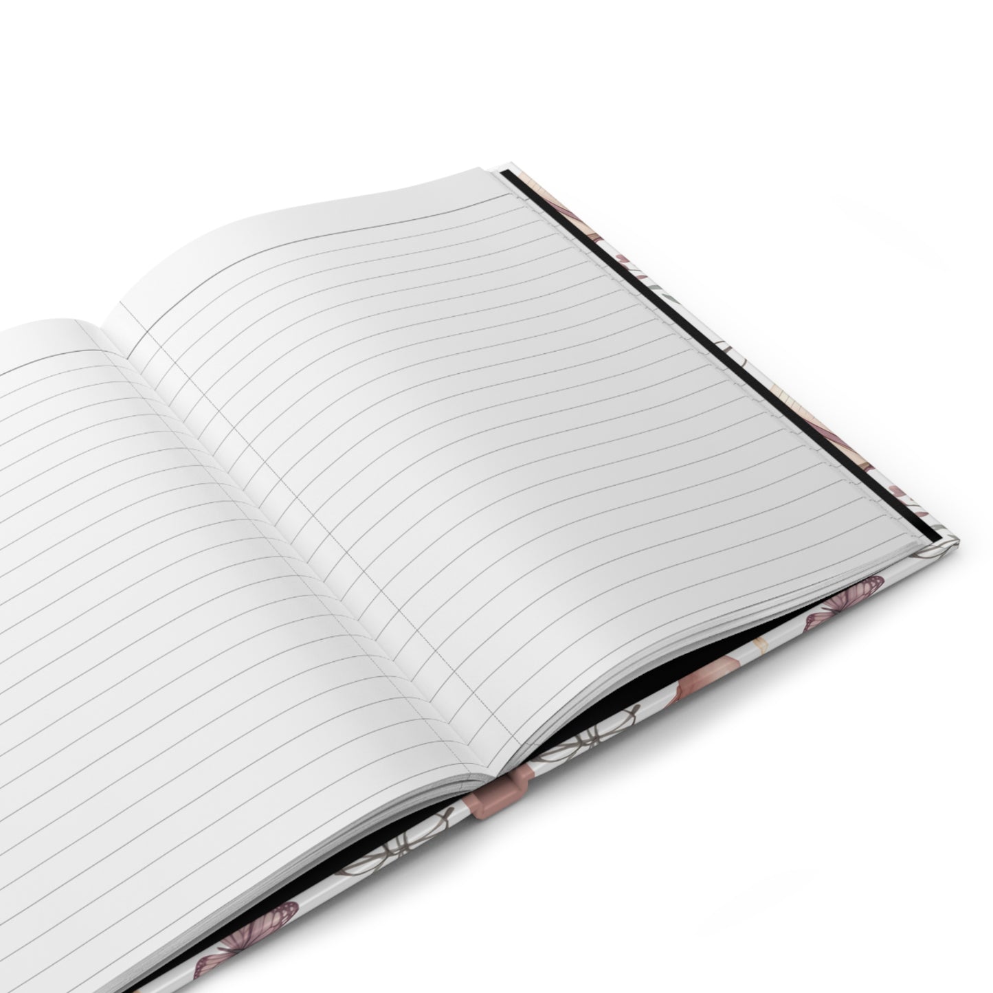 Hardcover Journal — Cozy Reading & Tea Pattern Notebook