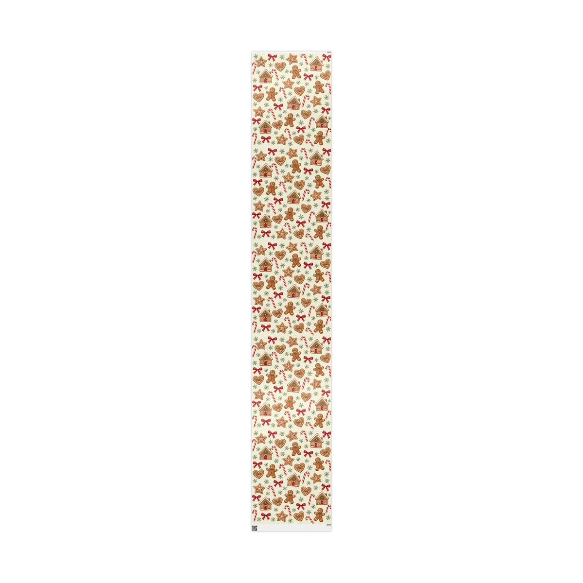Christmas Candy Cane & Gingerbread Wrapping Paper
