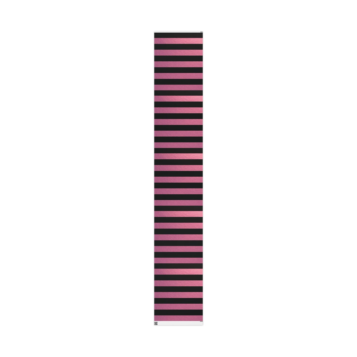Black and Pink Striped Luxury Wrapping Paper – Glossy or Matte Finish, Durable 90gsm