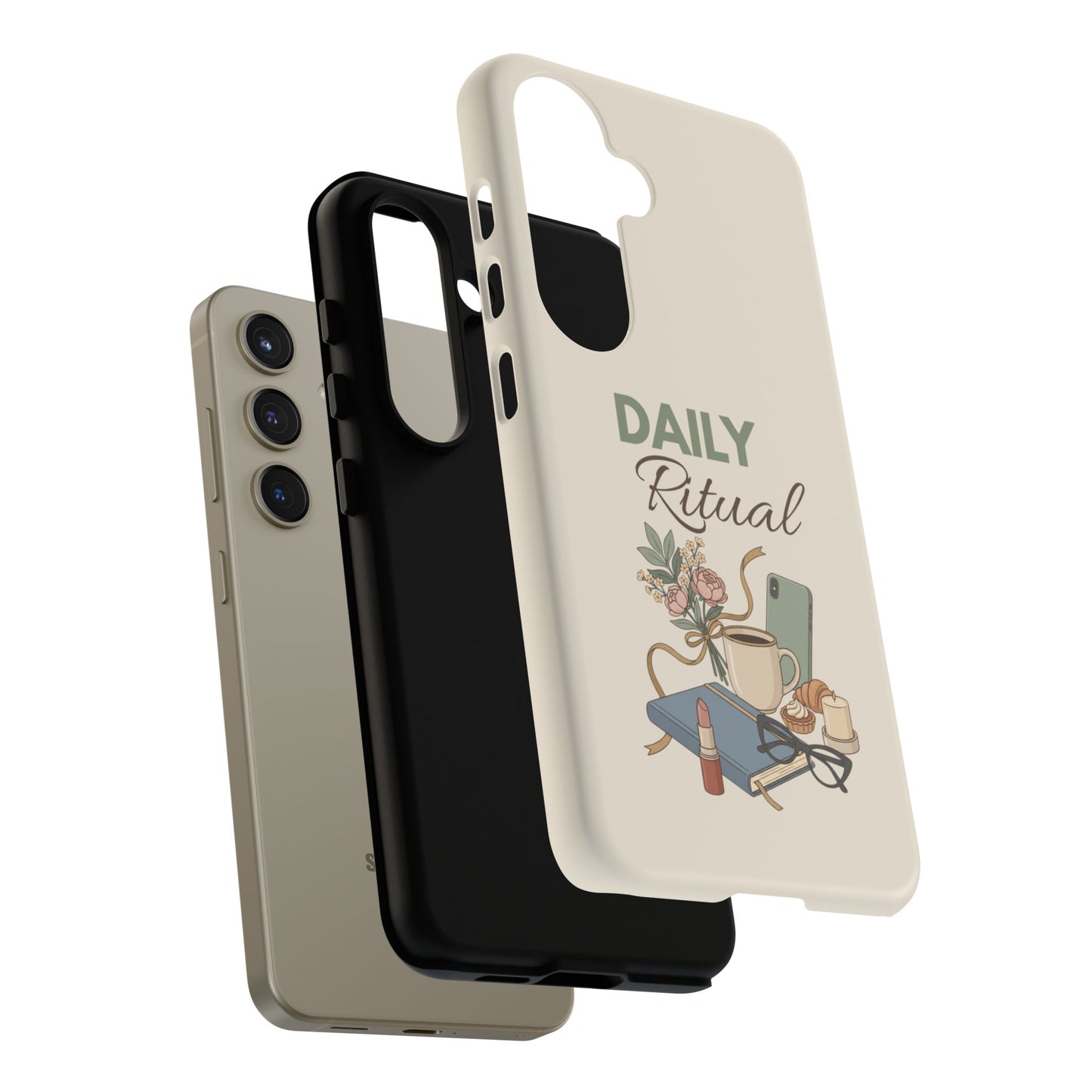 Daily Ritual Phone Case — Cozy Morning Coffee & Self-Care Design