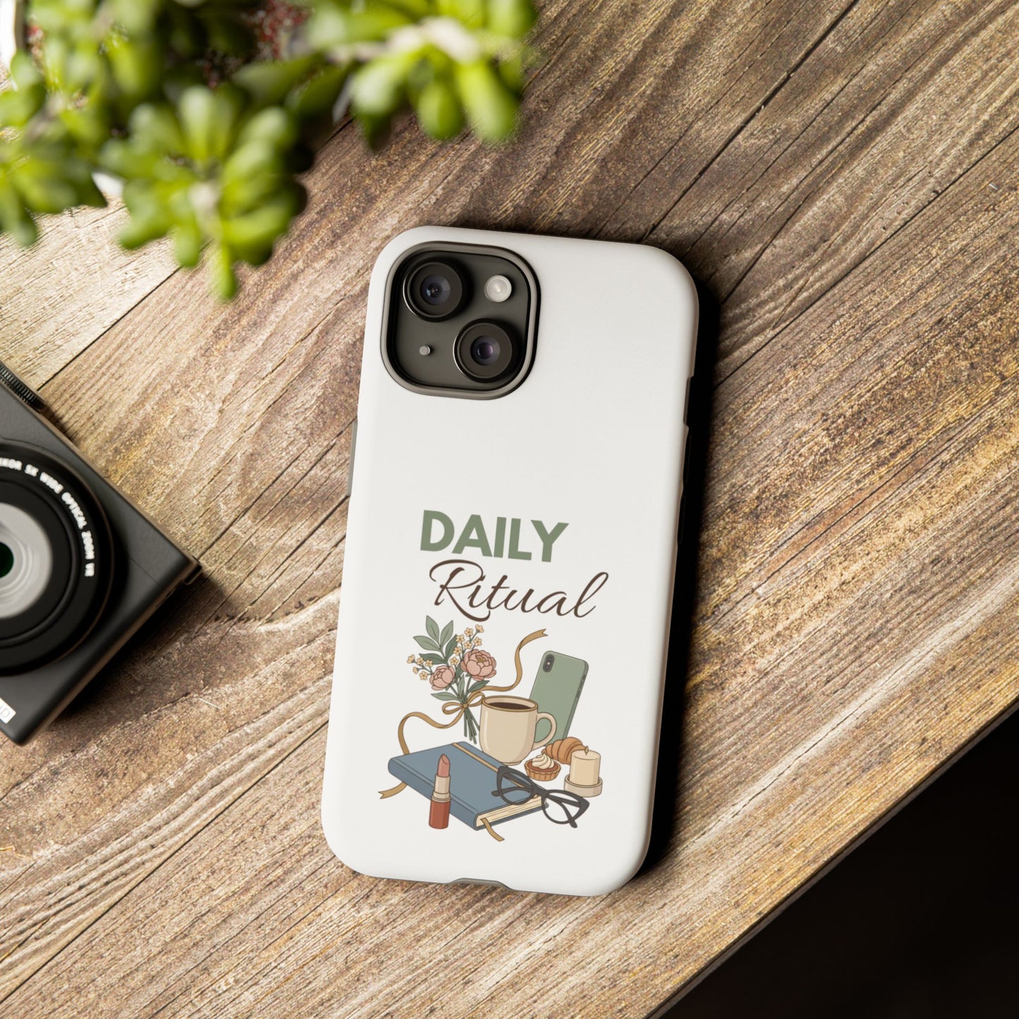Daily Ritual Phone Case — Cozy Morning Coffee & Journal Design