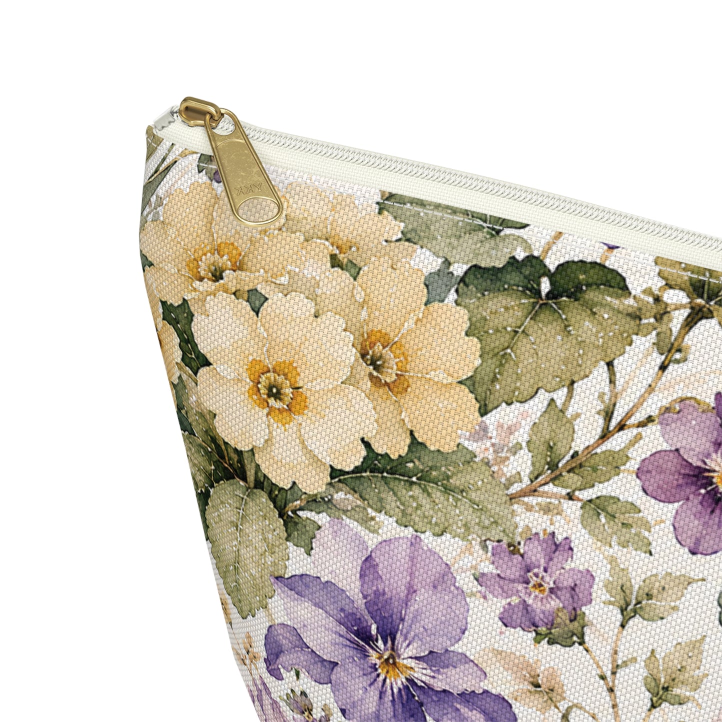 Floral Iris Accessory Pouch