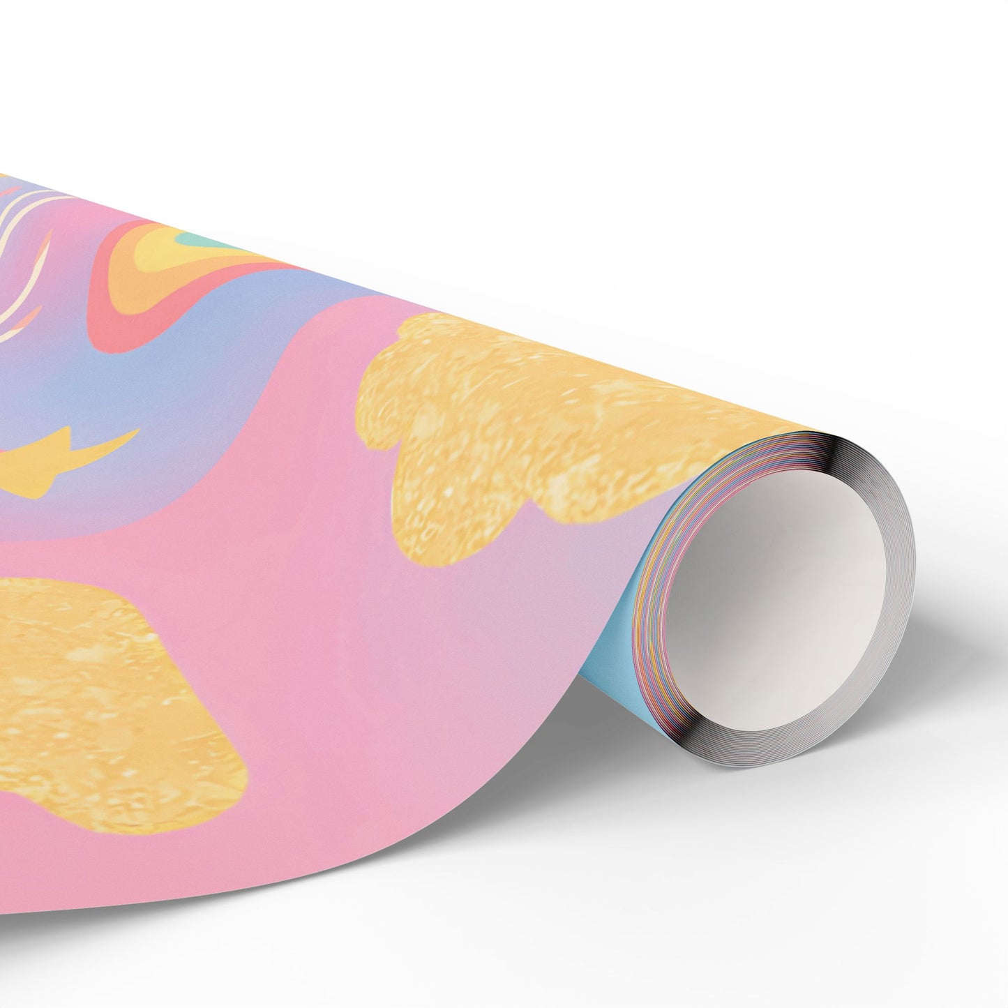 Magical Unicorn & Rainbow Wrapping Paper – Pink Pastel Fantasy Gift Wrap
