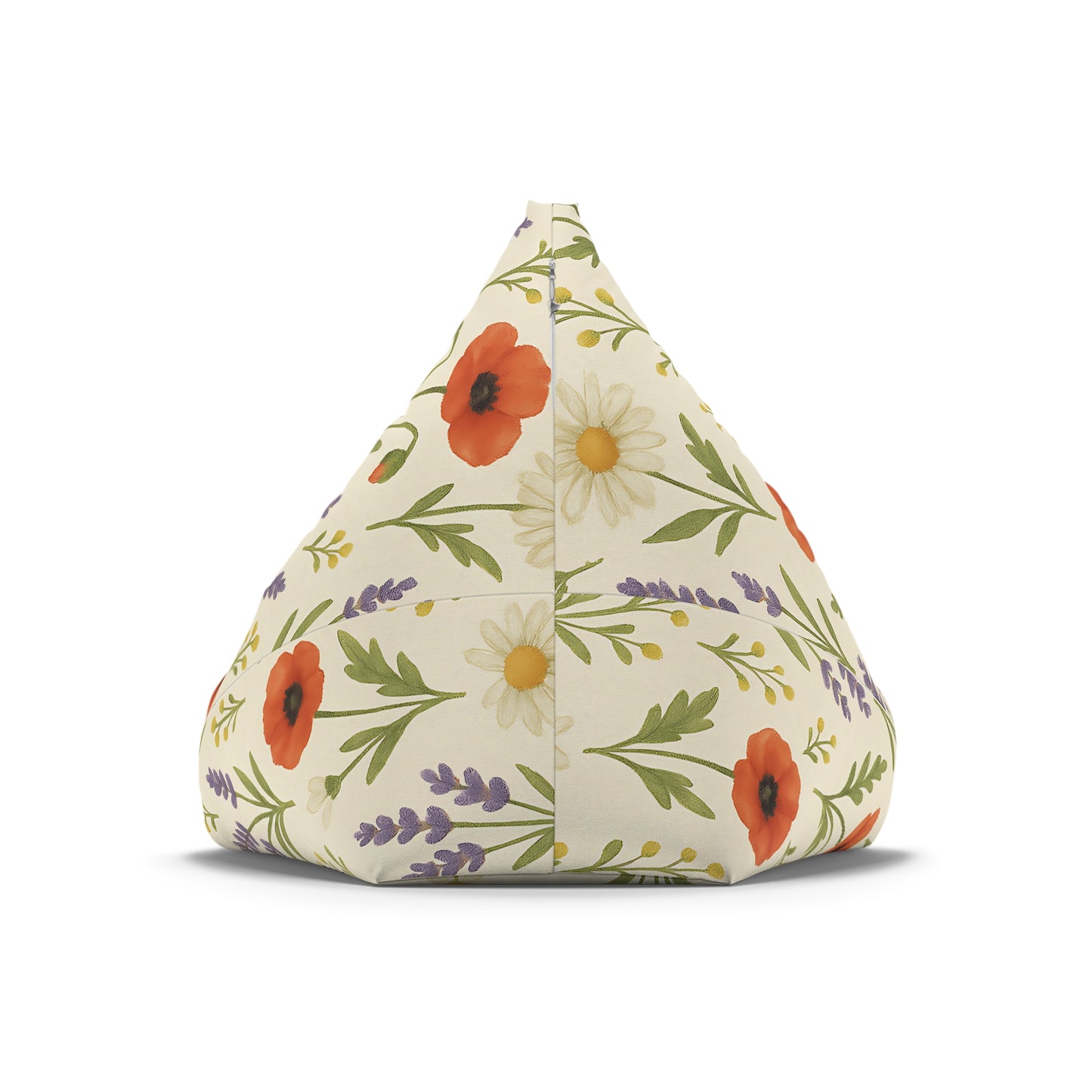 Floral Meadow Bean Bag Chair – Cottagecore Lounge Seating for Kids, Teens, and Cozy Corners