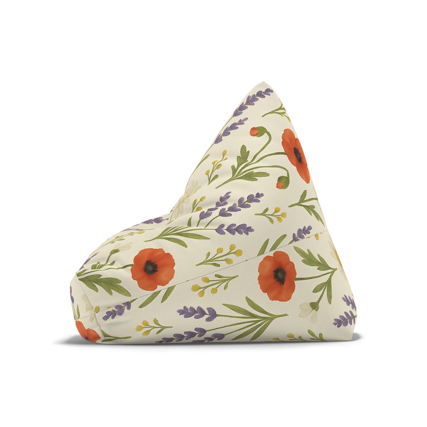 Floral Meadow Bean Bag Chair – Cottagecore Lounge Seating for Kids, Teens, and Cozy Corners