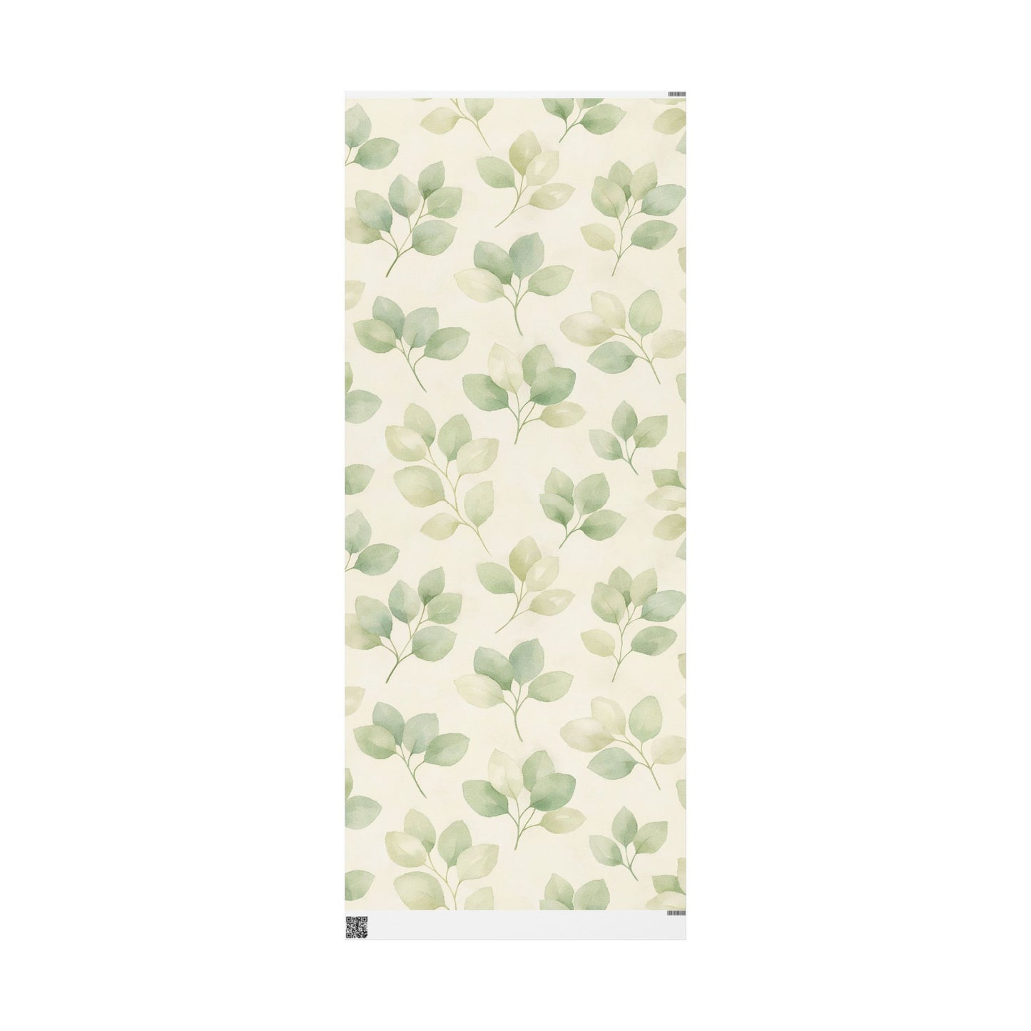 Eucalyptus Watercolor Wrapping Paper Roll — Botanical Gift Wrap for Weddings, Birthdays & Eco-Friendly Presents