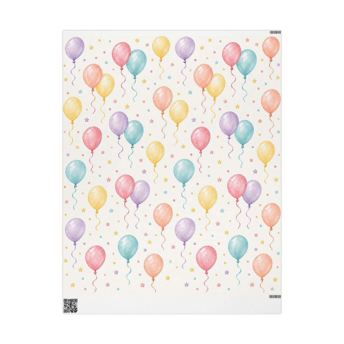 Balloon Confetti Wrapping Paper