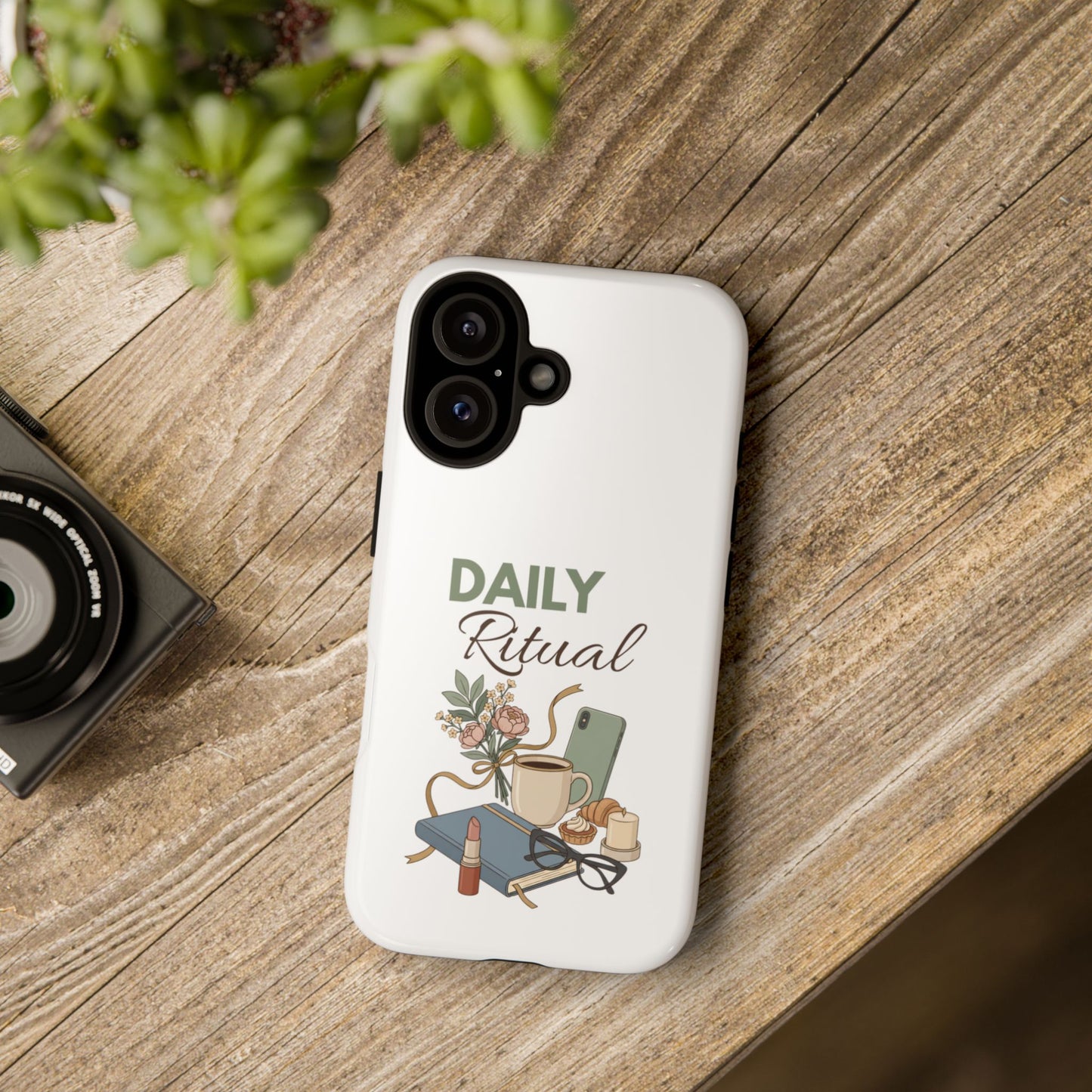 Daily Ritual Phone Case — Cozy Morning Coffee & Journal Design
