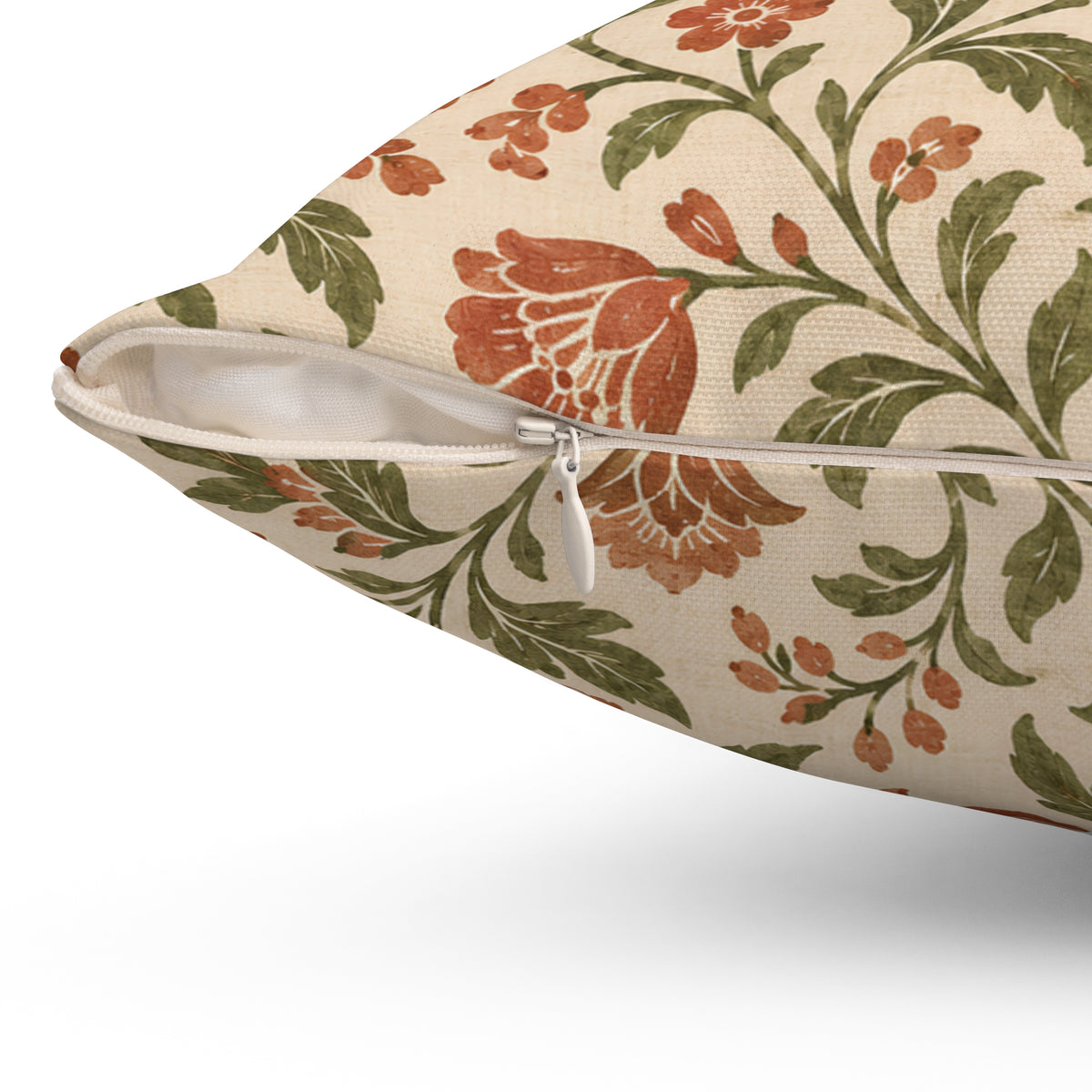 Vintage Floral Throw Pillow