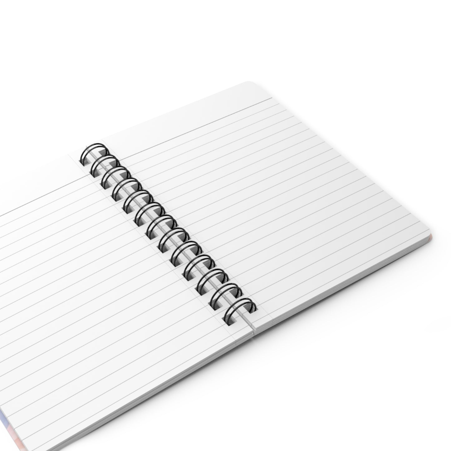 Pastel Wave Spiral Notebook — Rainbow Soft-Blend Spiral Bound Journal