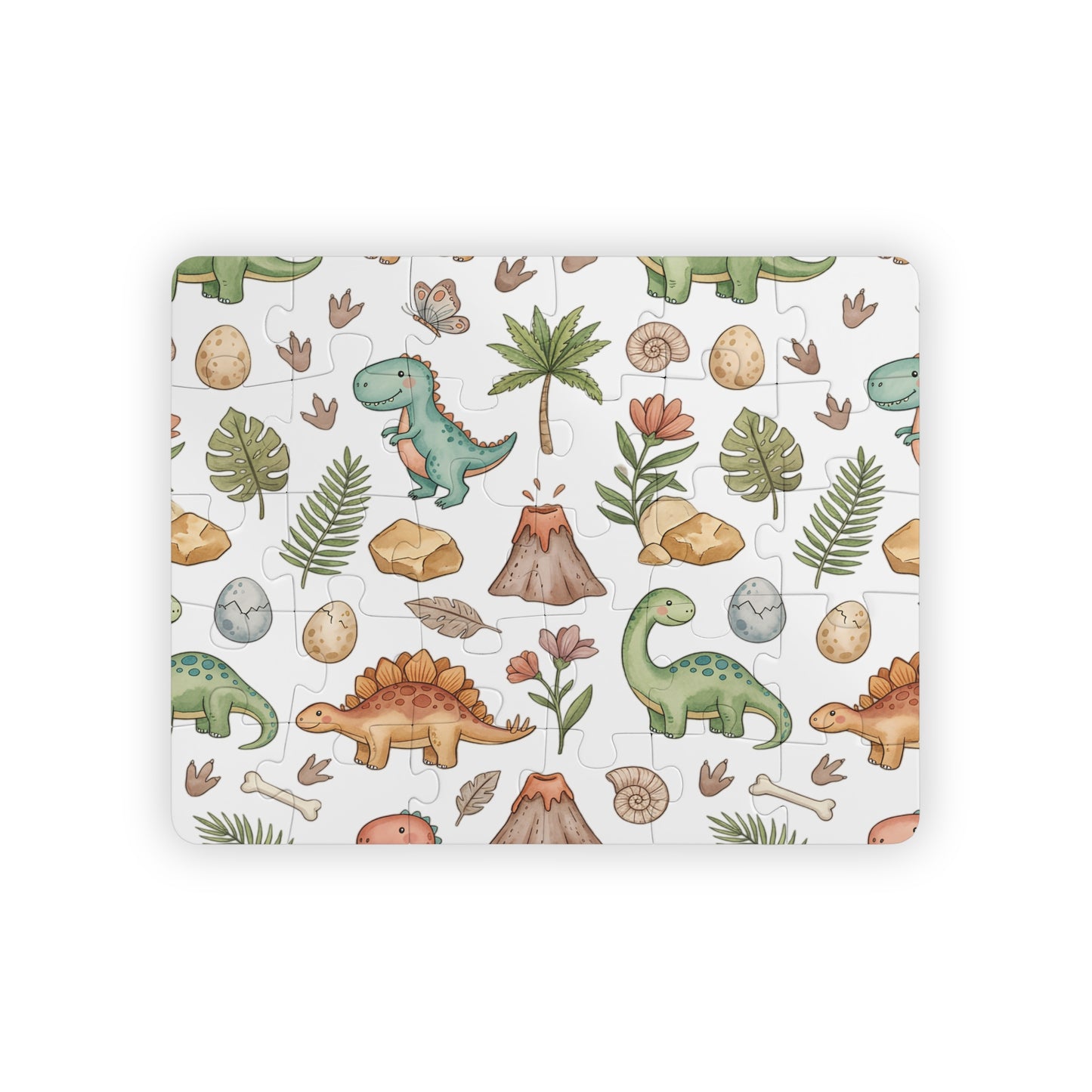 Dinosaur Kids Puzzle — 30-Piece Dino Jigsaw for Toddlers (Cute Prehistoric Animals)