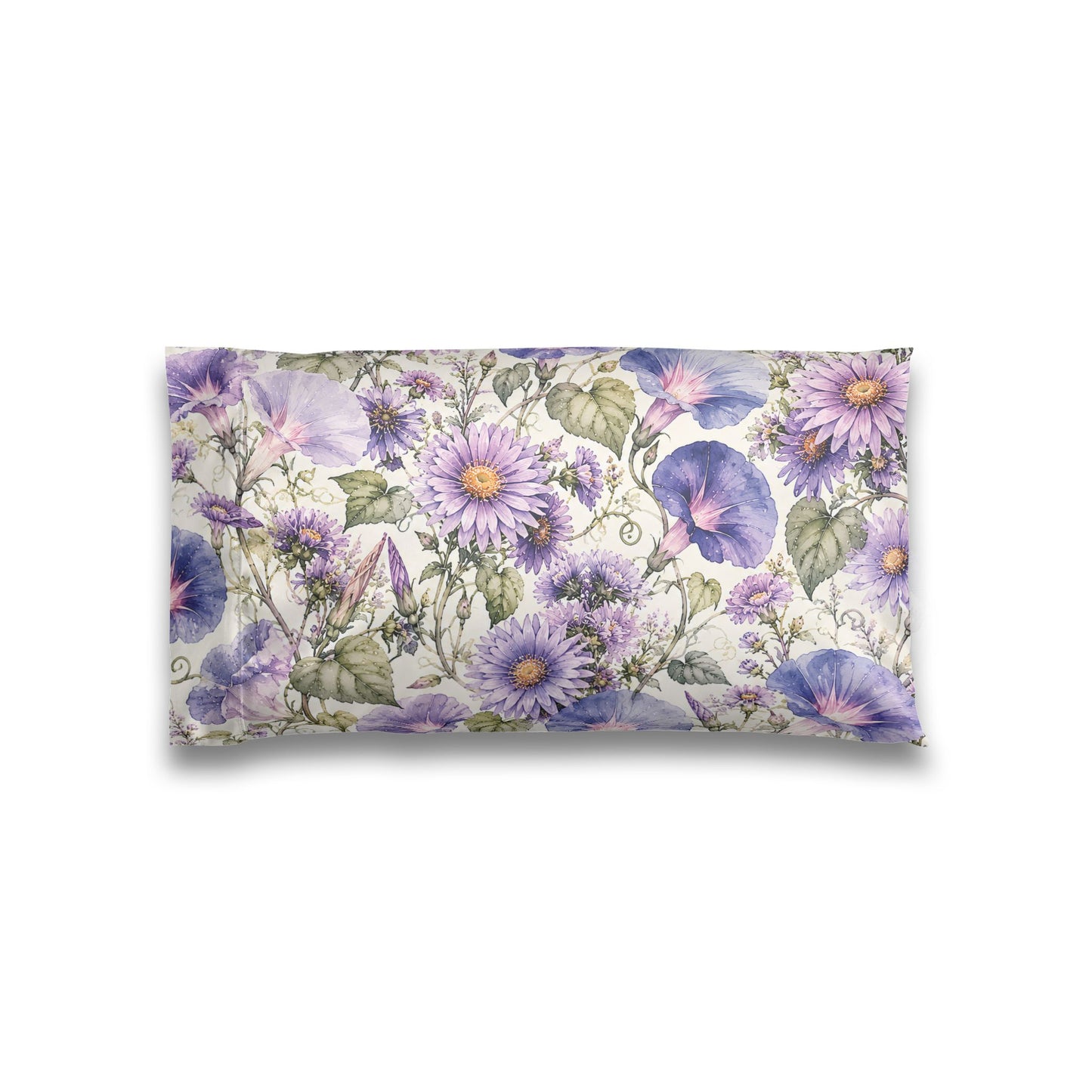 Satin Pillowcase — Lavender Floral Sleep Pillowcase