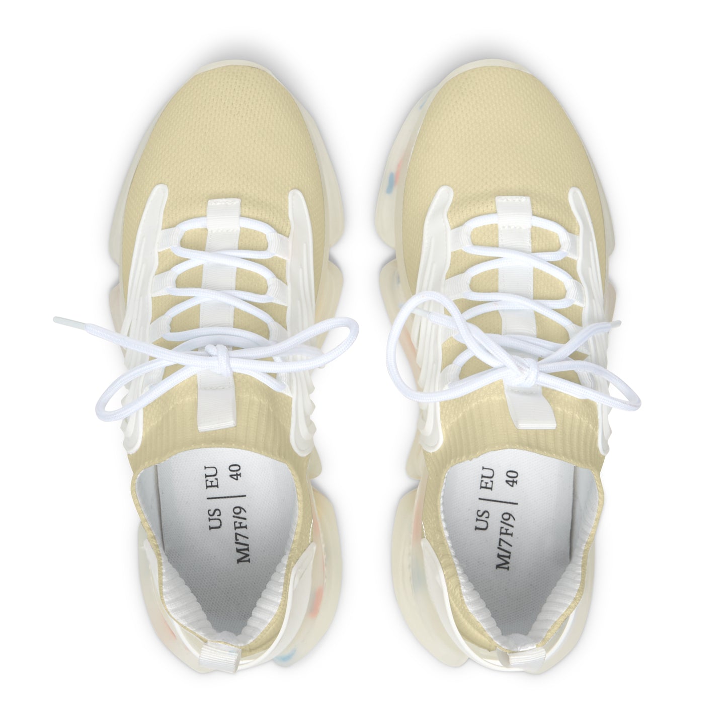 Lemon Meringue Women's Mesh Sneakers