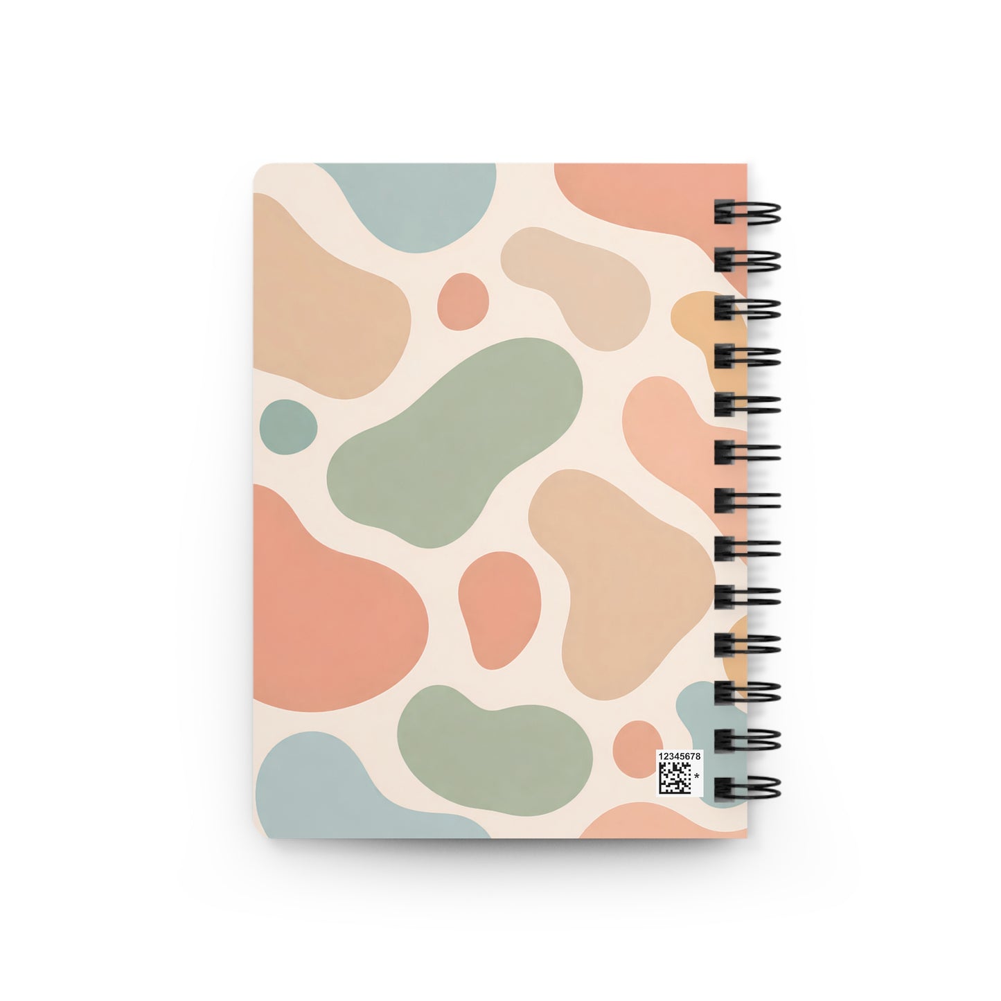 Abstract Pastel Pattern Spiral Journal