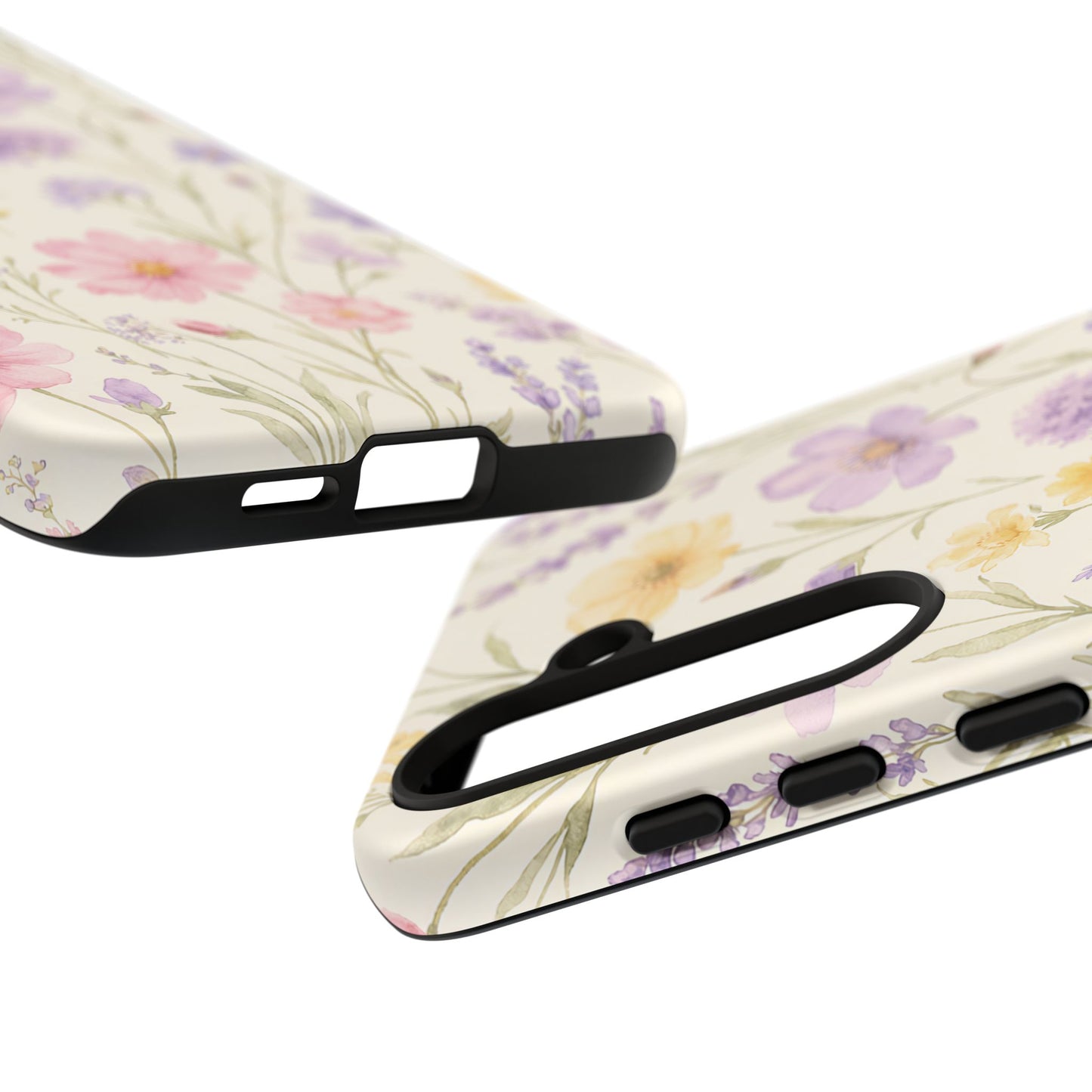 Floral Field Tough Case — Pastel Wildflower Protective Phone Cover