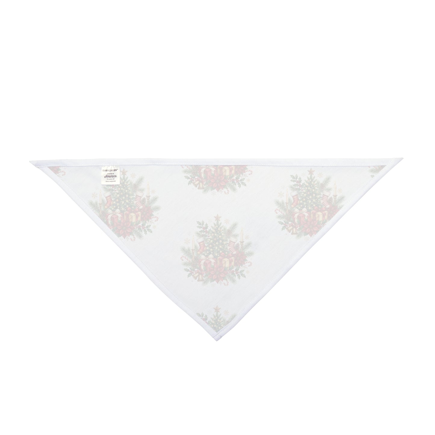 Christmas Floral Pet Bandana — Festive Holiday Bouquet Dog Scarf