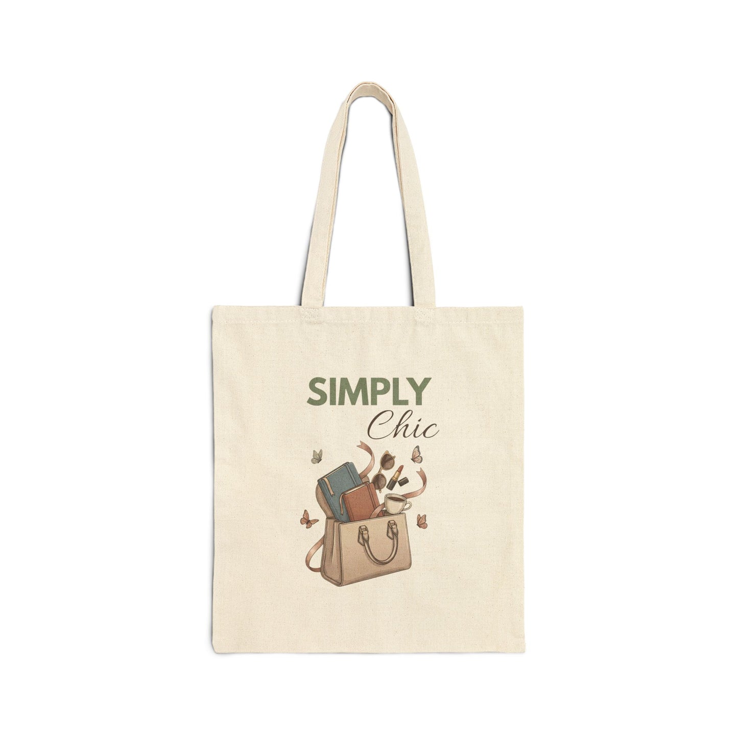 Tote Bag — "Simply Chic" Canvas Tote | Stylish Everyday Reusable Bag