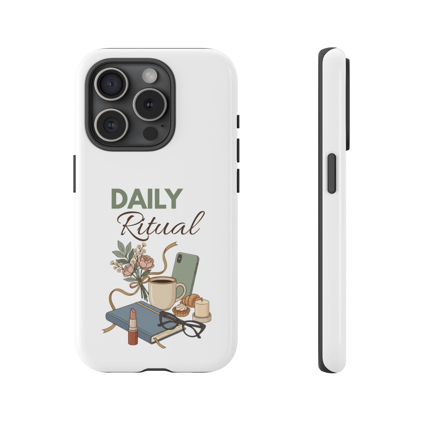 Daily Ritual Phone Case — Cozy Morning Coffee & Journal Design