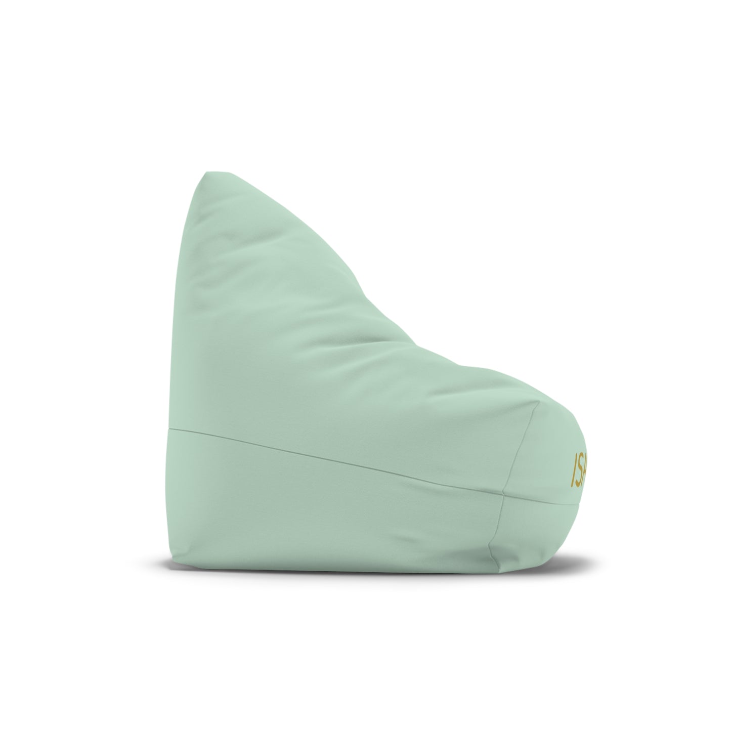 Personalized Mint Bean Bag Cover — Custom Name Accent (e.g., ISABELLA)