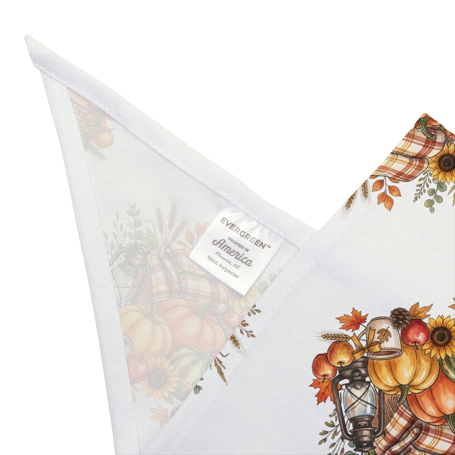 Autumn Harvest Pet Bandana — Fall Pumpkins & Sunflowers Dog Scarf
