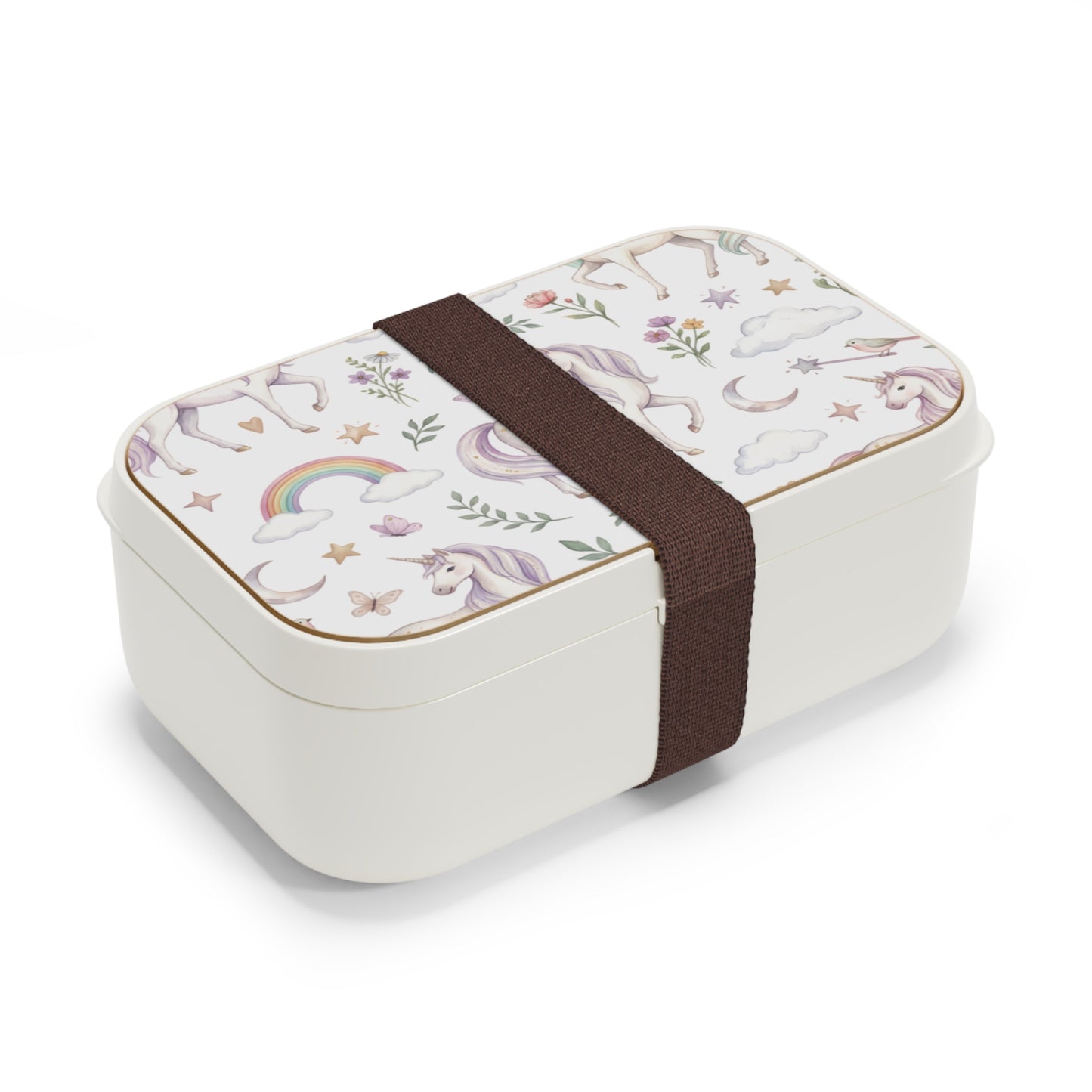 Unicorn Rainbow Bento Lunch Box — Cute Floral Kids Meal Box