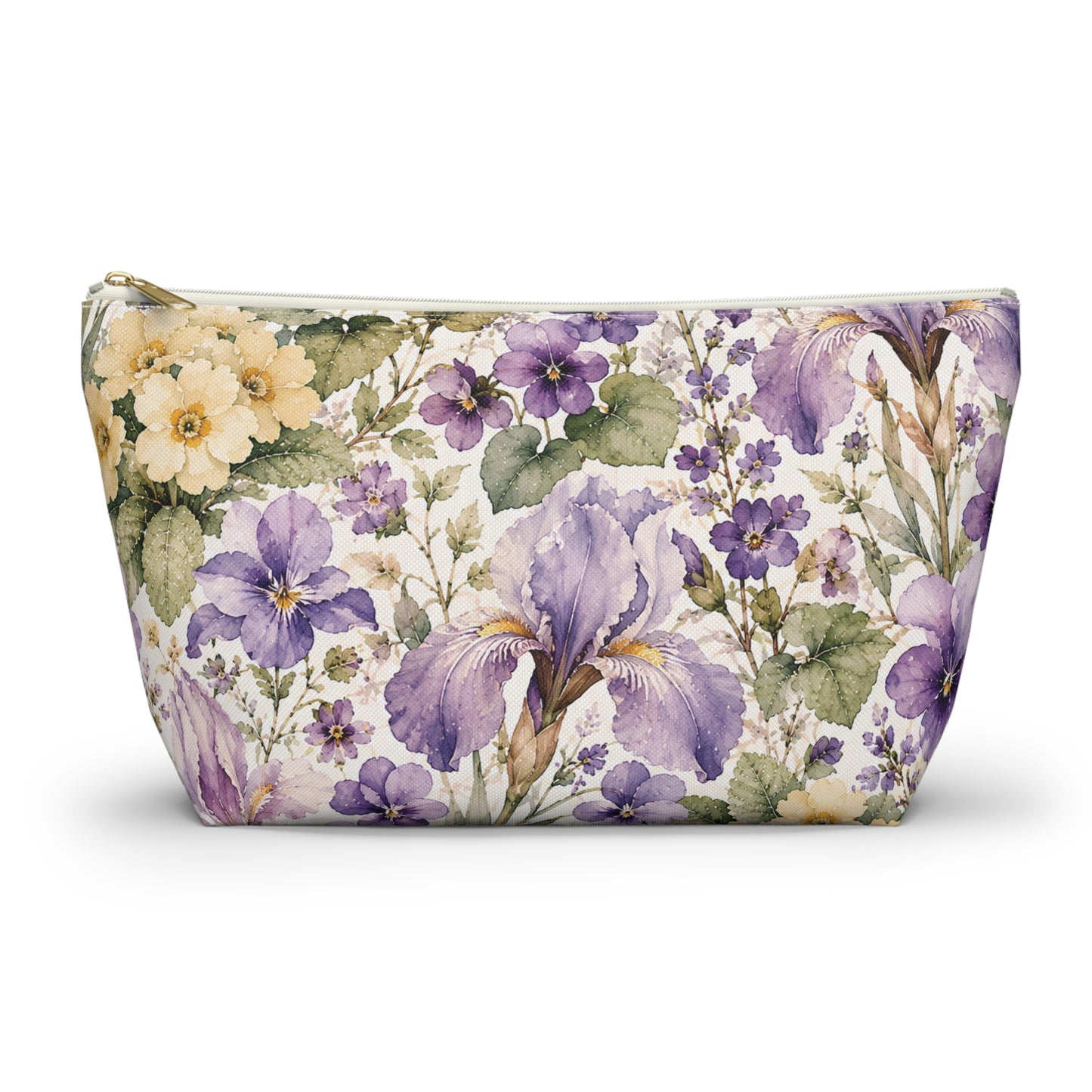 Floral Iris Accessory Pouch