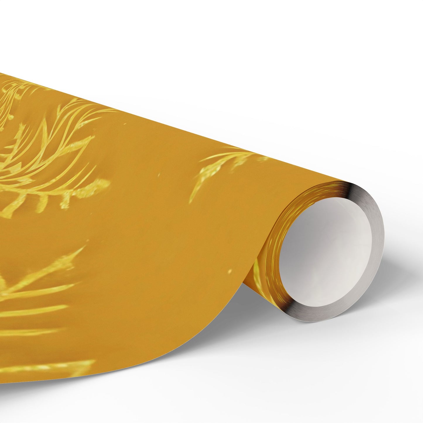 Golden Snowflake Wrapping Paper – Luxurious Holiday Gift Wrap