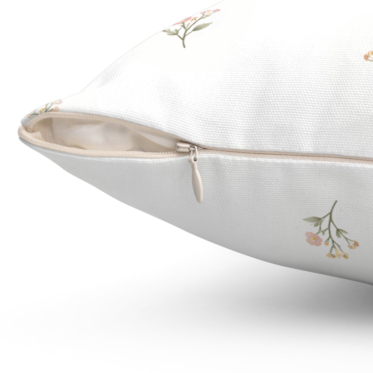 Floral Ditsy Pillow — Minimal Pink Flower Decorative Cushion