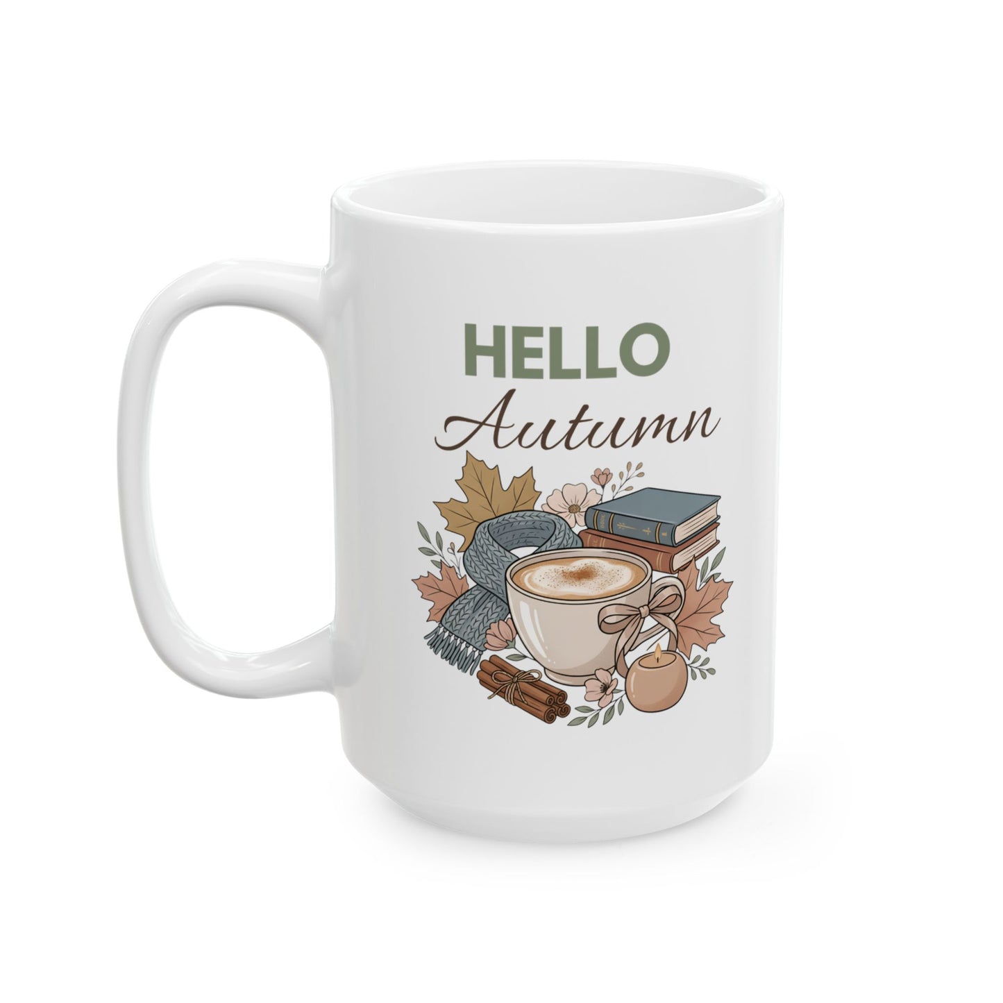 Autumn Home Sweet Home Ceramic Mug – Cozy Fall Housewarming Gift (11oz/15oz)