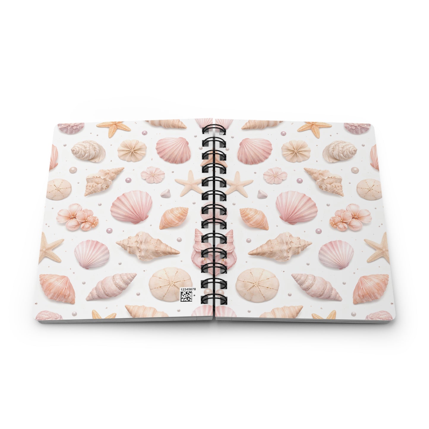 Seashell Spiral Journal — Coastal Shell Pattern Notebook for Beach Lovers