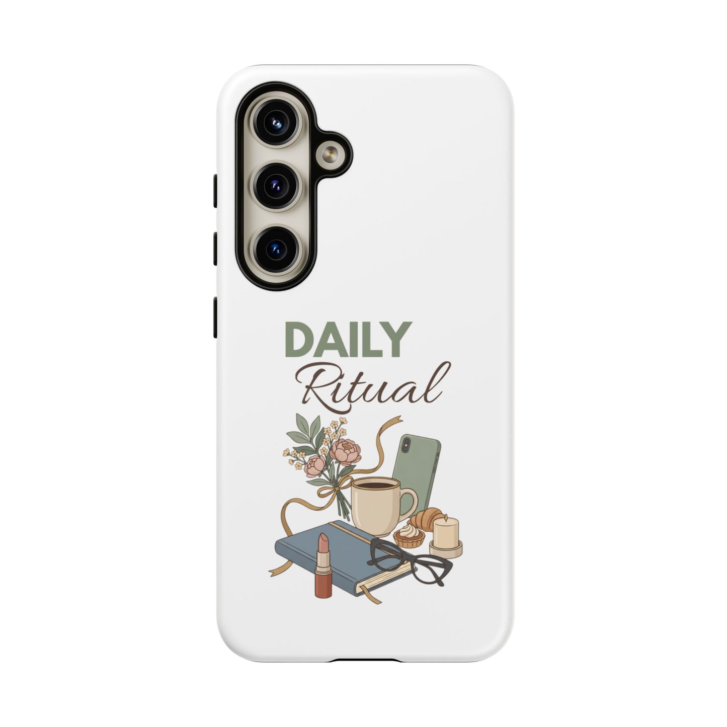 Daily Ritual Phone Case — Cozy Morning Coffee & Journal Design