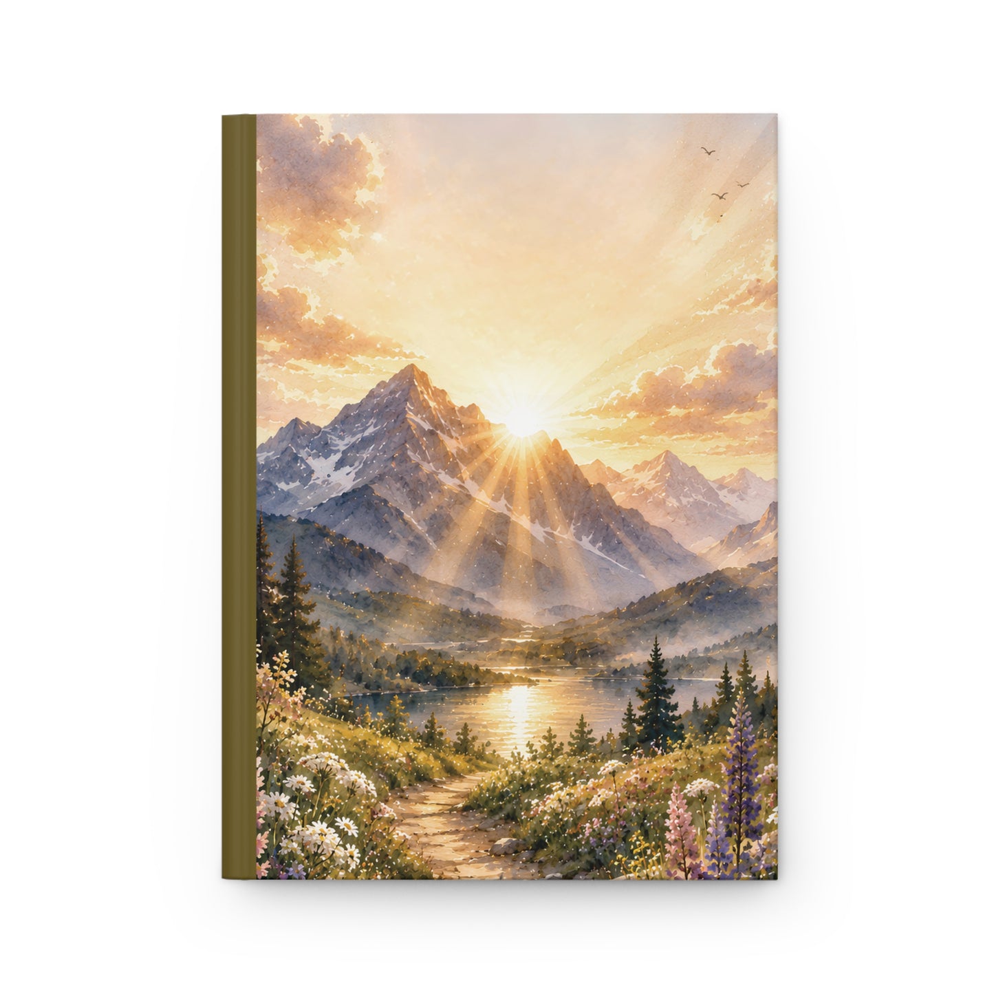 Mountain Sunrise Hardcover Journal — Scenic Nature Notebook for Hiking & Gratitude