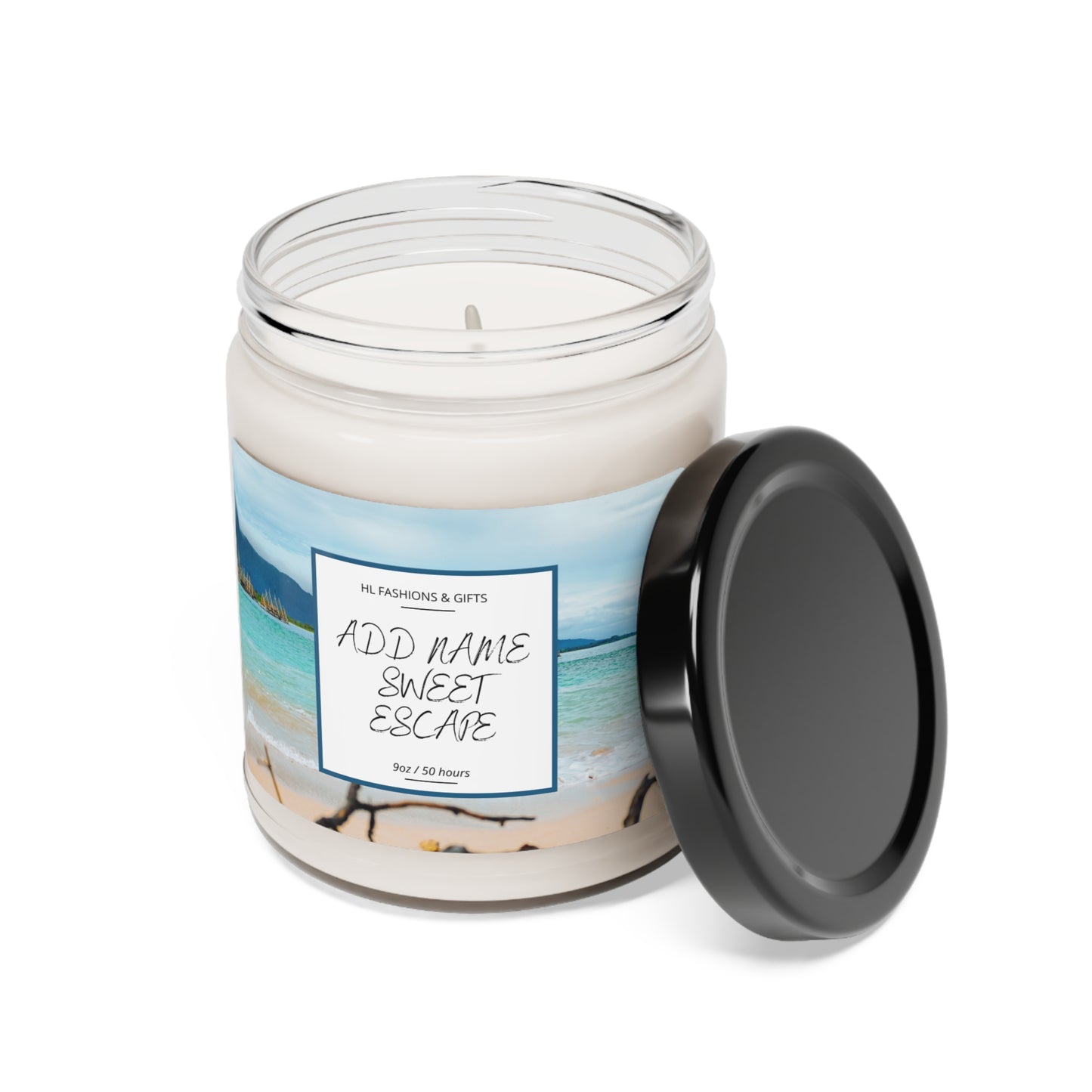 Custom Sweet Escape Soy Candle - Island