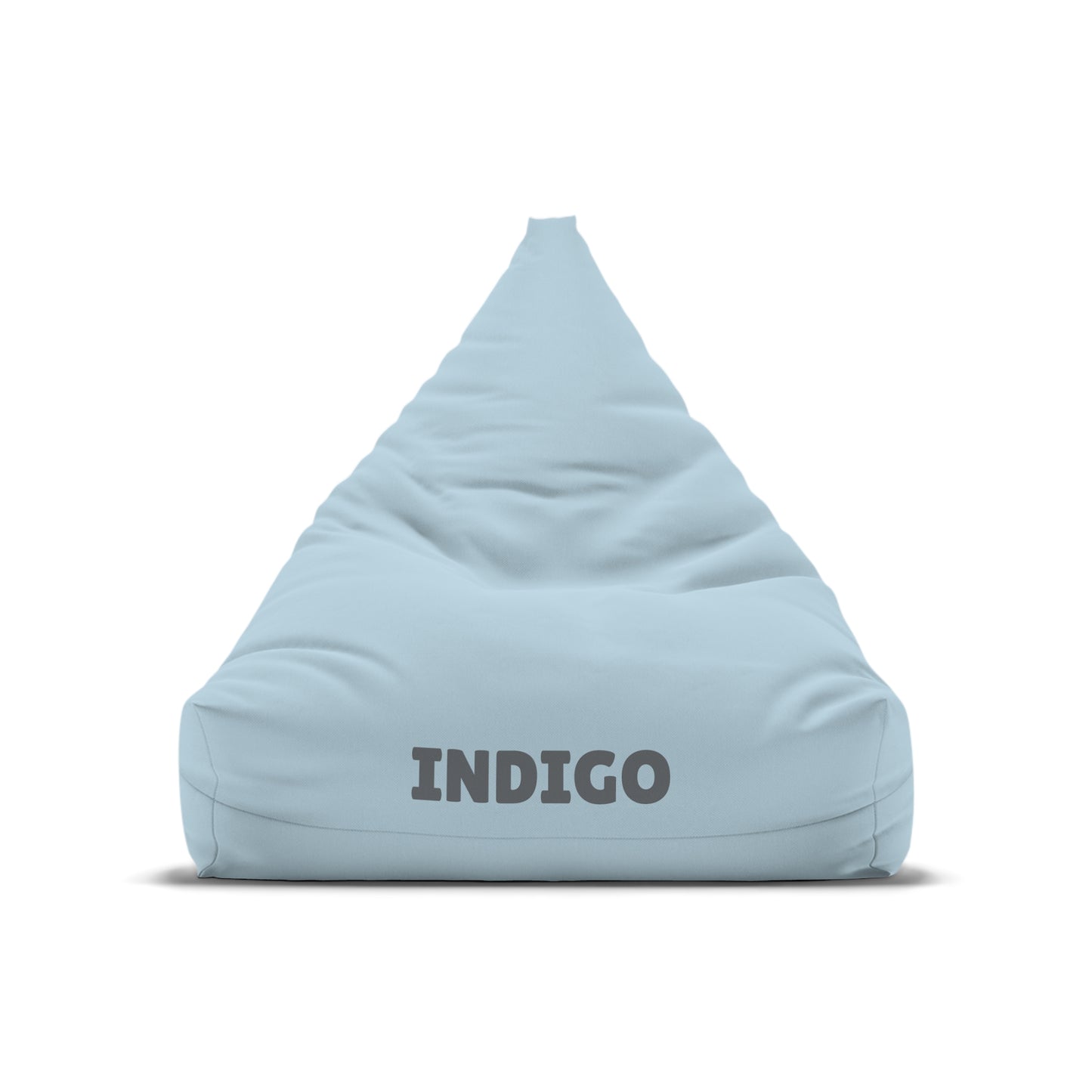 Personalized "Indigo" Bean Bag Chair Cover – Soft Powder Blue Indoor Lounge Cover