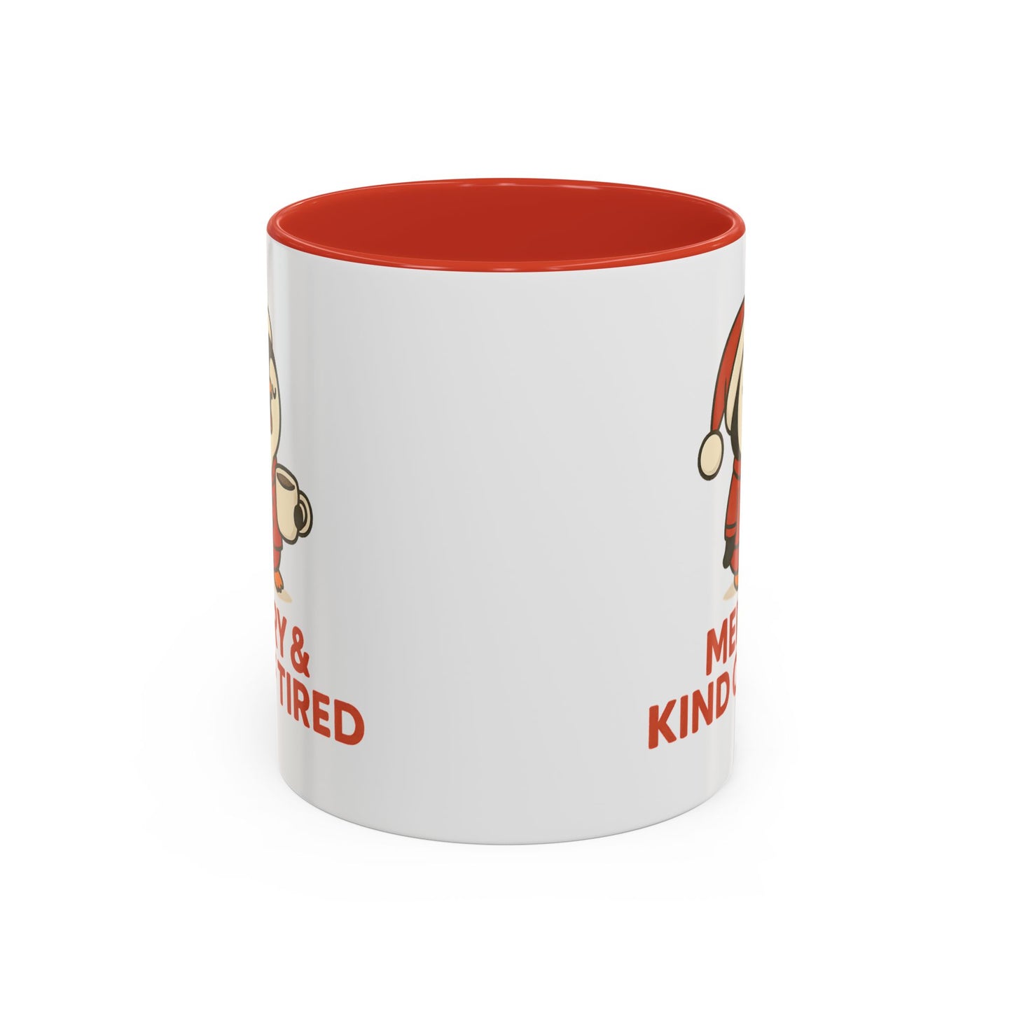 Merry & Kind of Tired Christmas Penguin Mug – Cute Holiday Coffee Cup (11oz / 15oz)