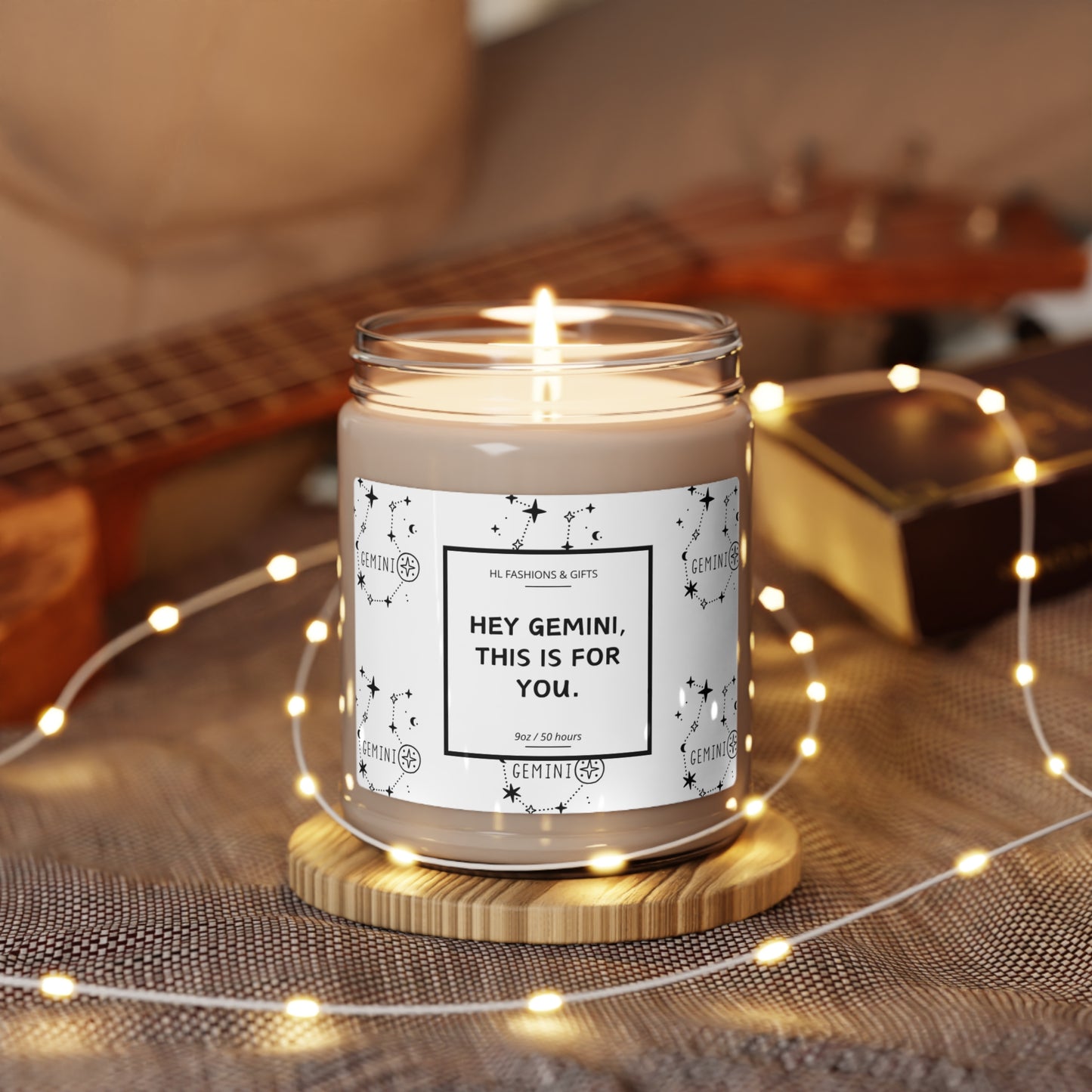 Hey Gemini, This is for You Soy Candle