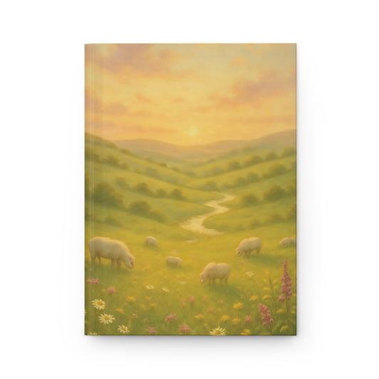 Golden Meadow Journal – Sunset Pasture Hardcover Notebook